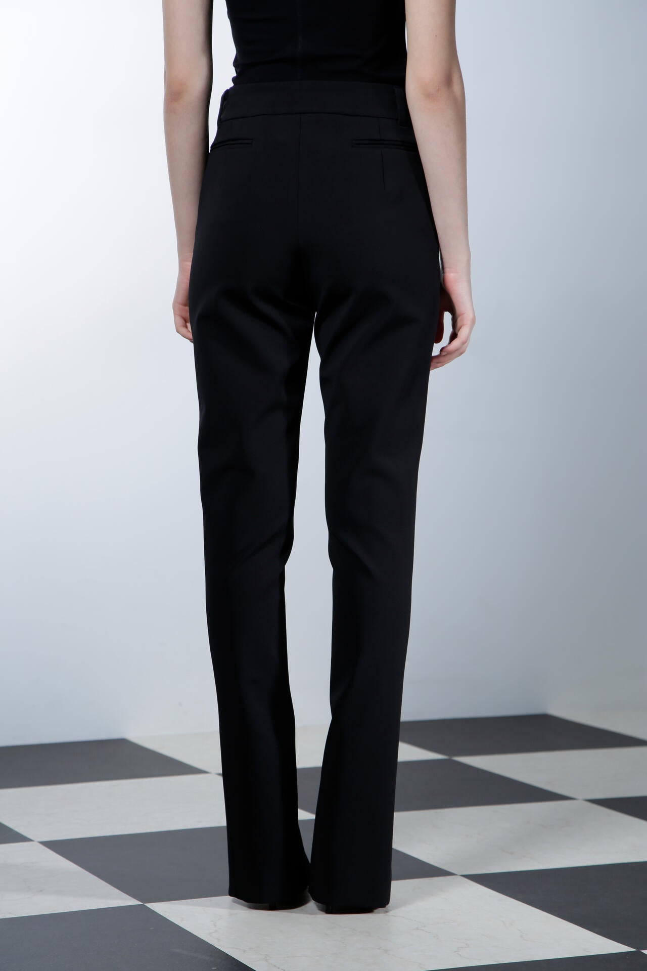 センタースリットシガレットパンツ_