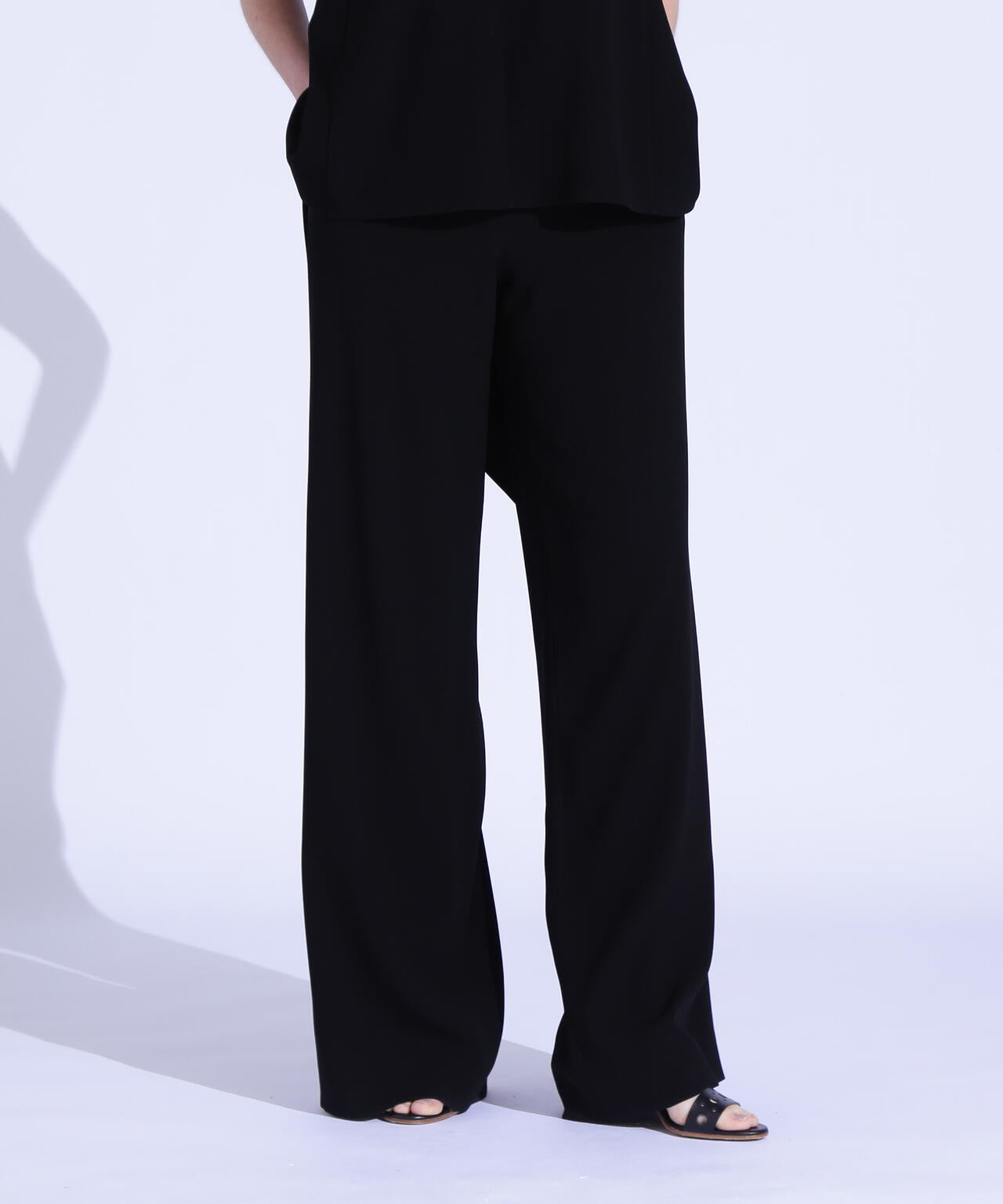 フロントタックフレアパンツ_