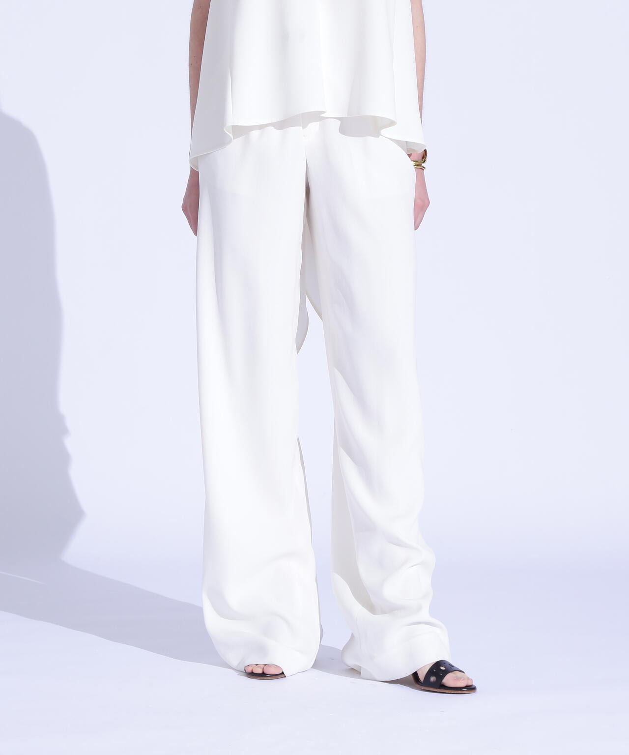 フロントタックフレアパンツ_