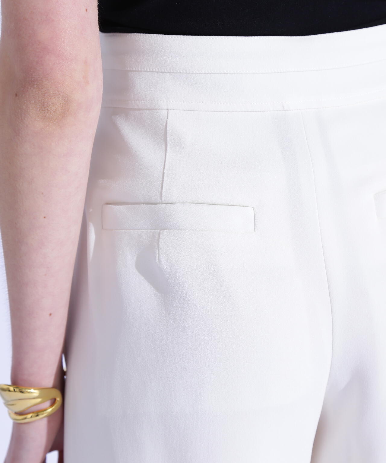 フロントタックフレアパンツ_