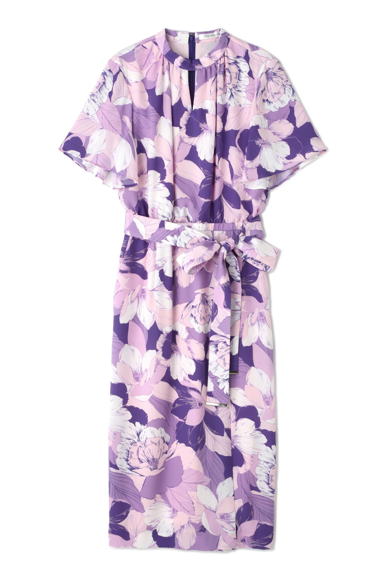 【WEB限定品】グラフィカルフラワープリントワンピース