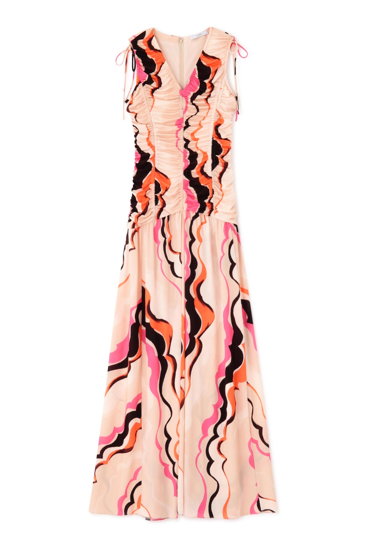 ウエーブアートパターンドレス_