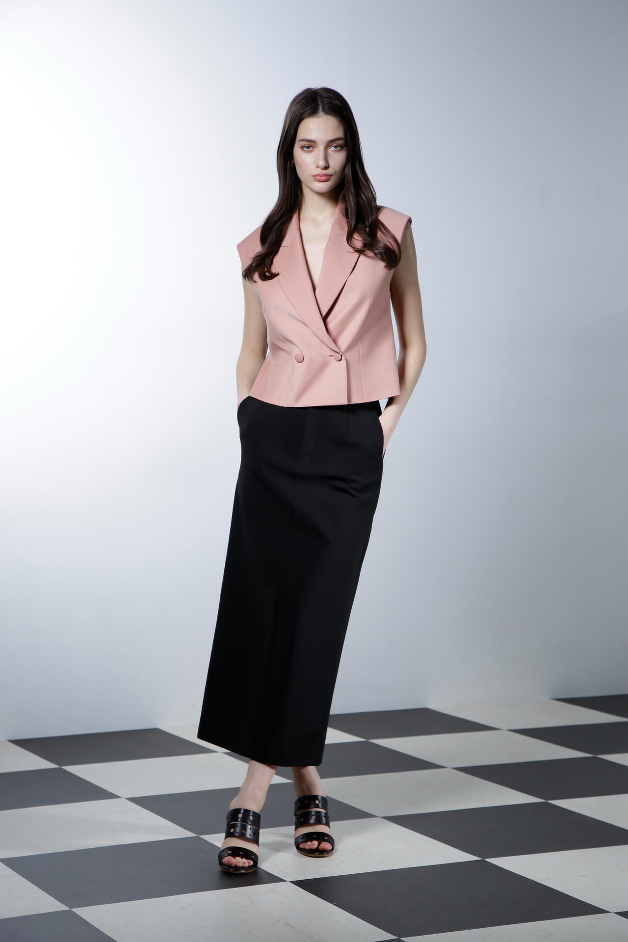 ノースリーブショートジャケット_