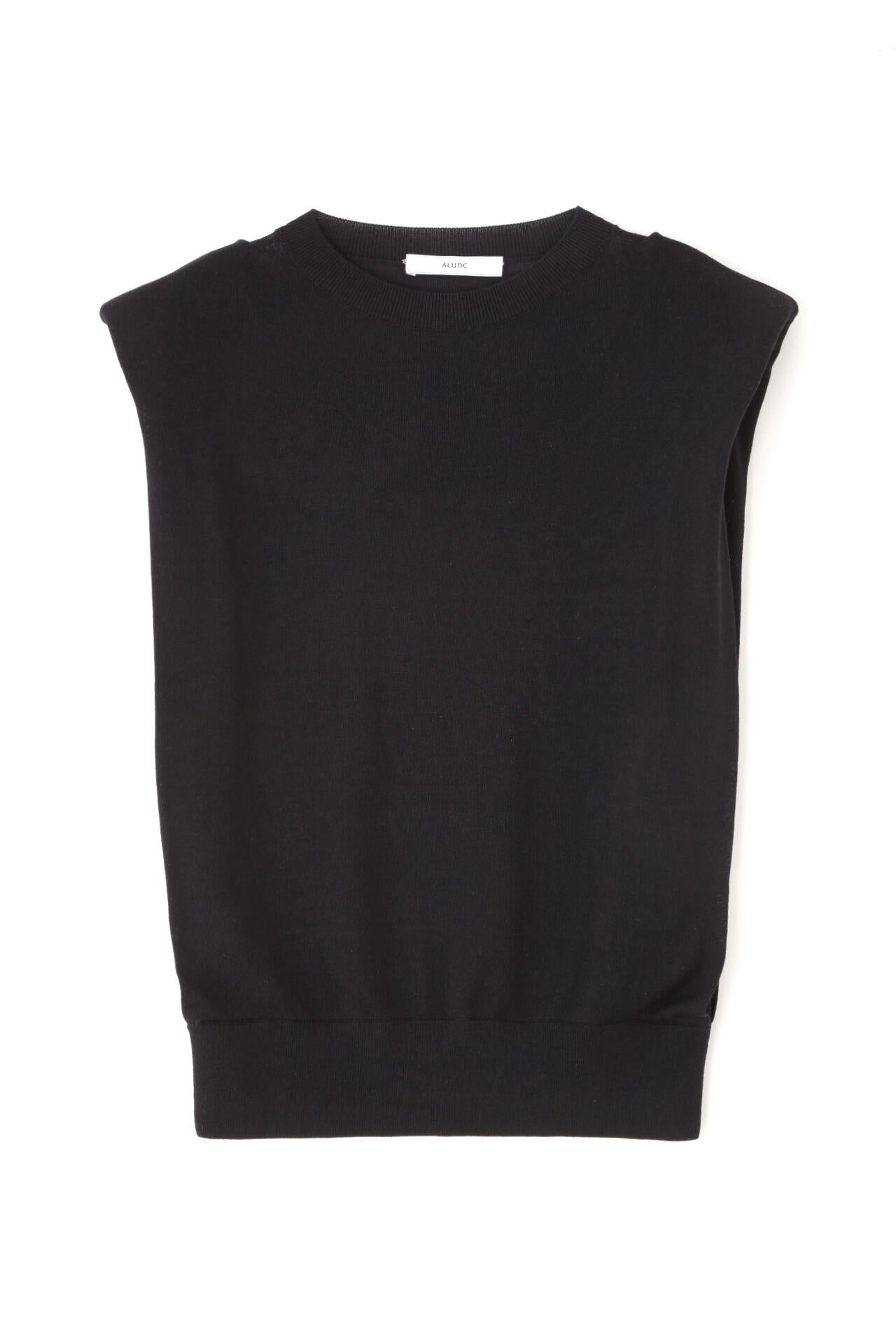 ショルダーパットニットトップス_