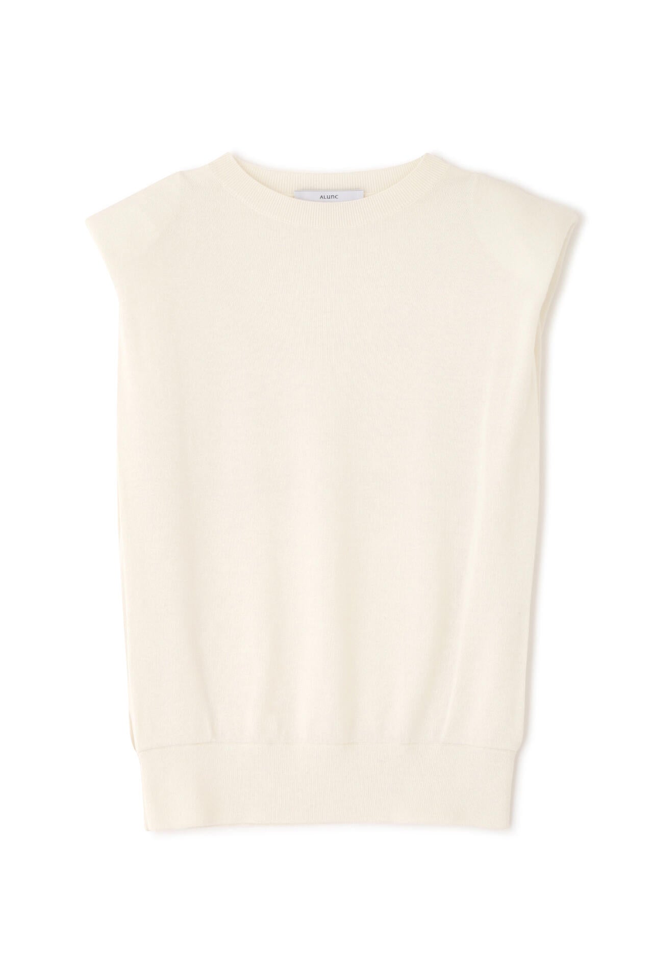 ショルダーパットニットトップス_