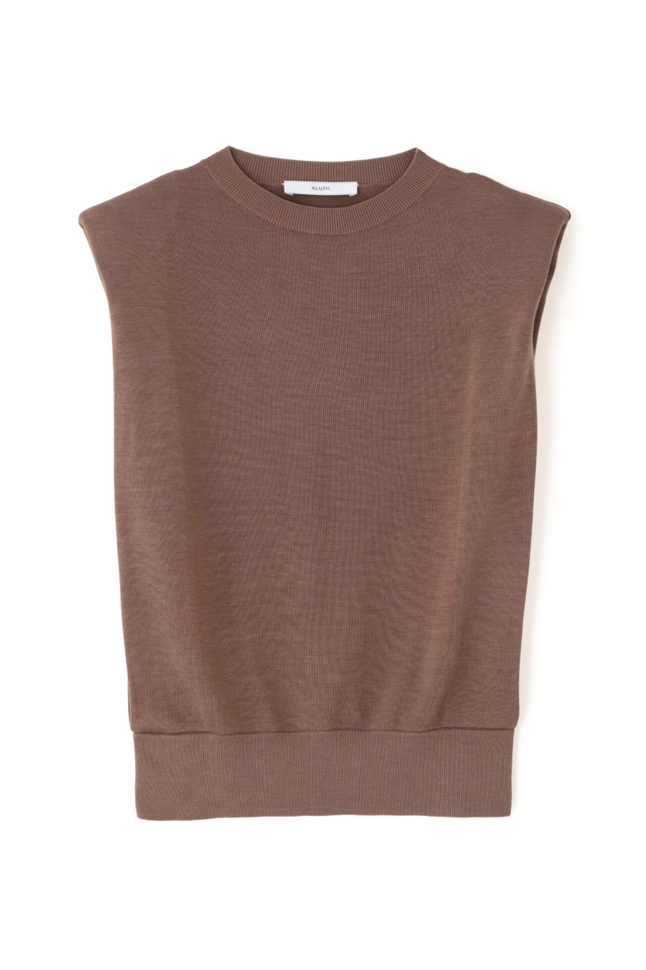 ショルダーパットニットトップス_