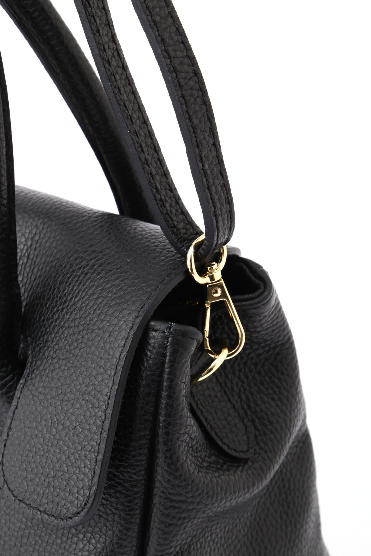 ダブルハンドルレザーバッグ