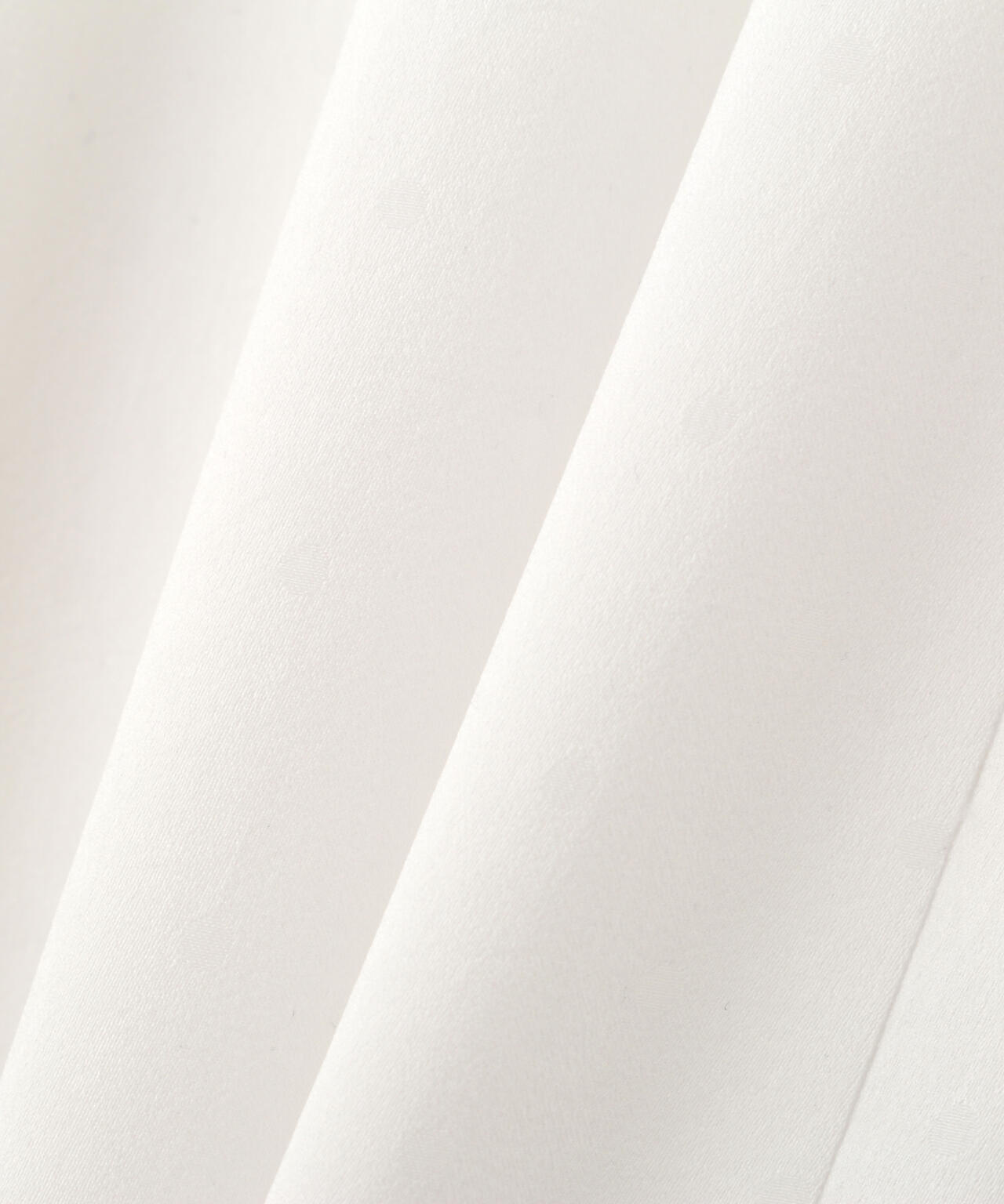 ギャザーネックドットジャガードブラウス