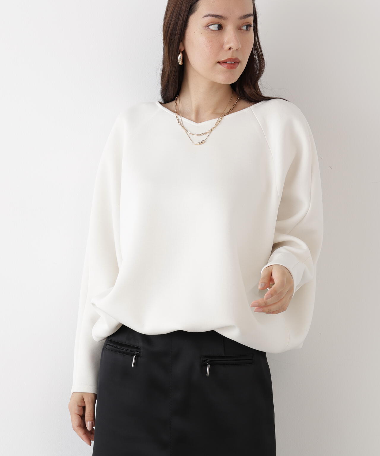 ギャザーヘムプルオーバー