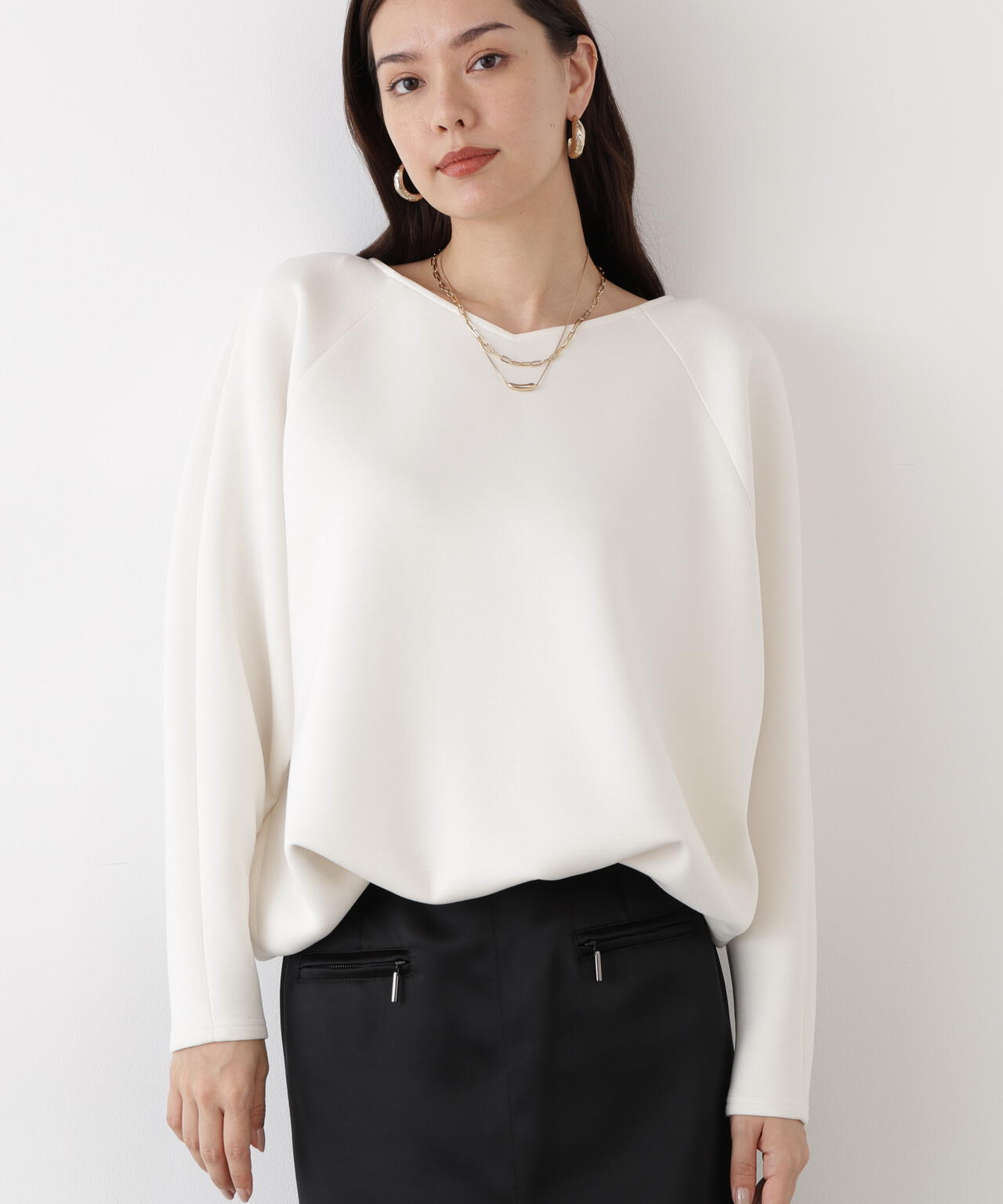 ギャザーヘムプルオーバー