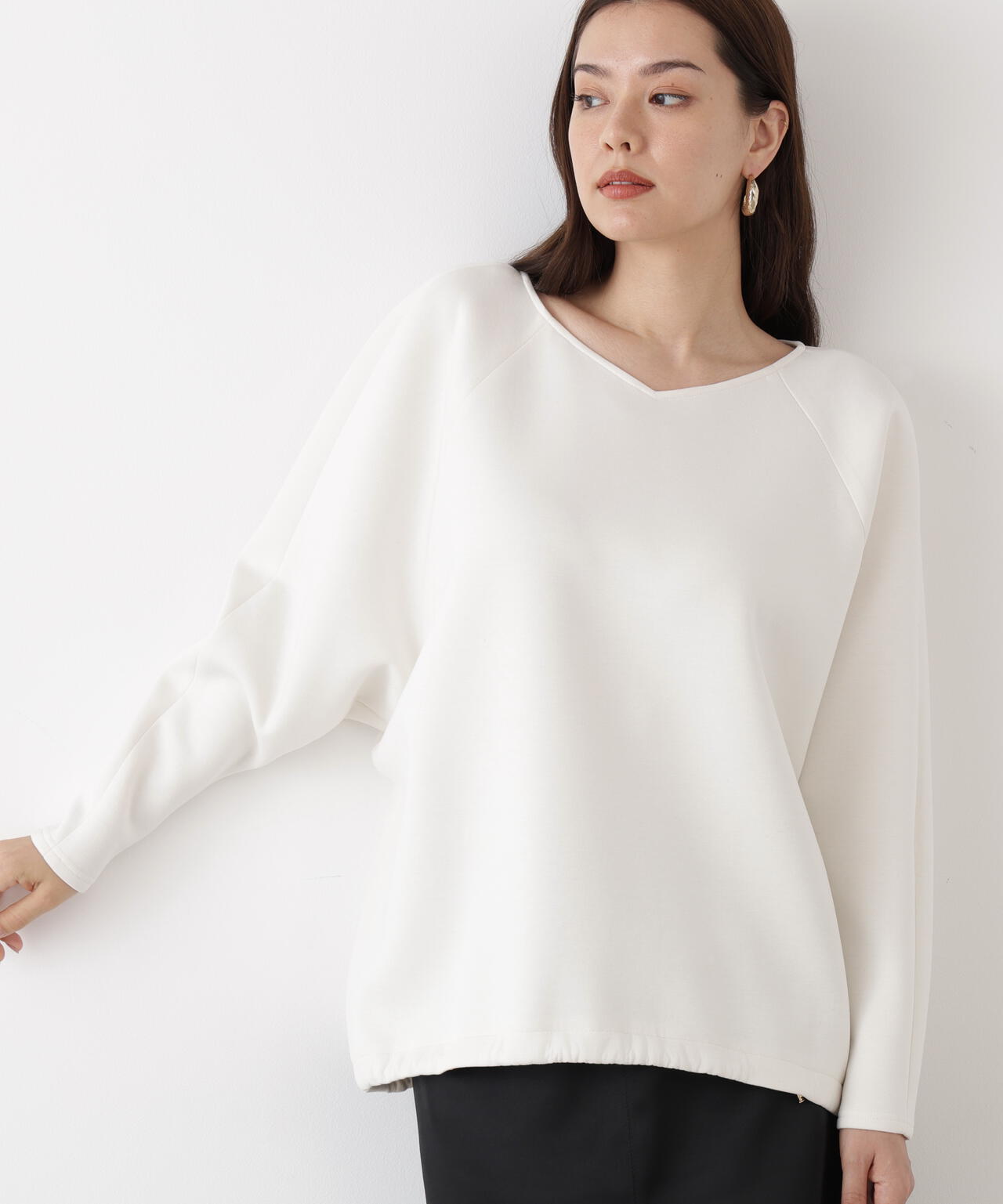 ギャザーヘムプルオーバー