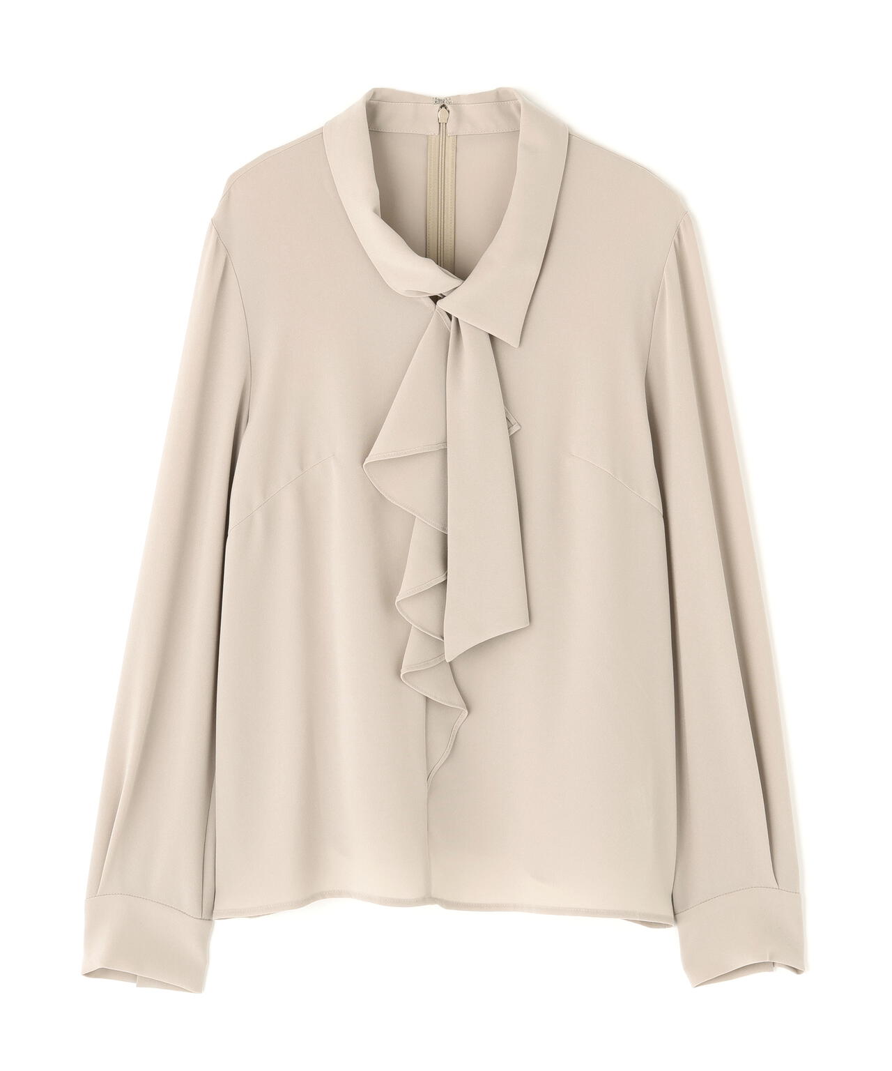 ラッフルボウタイブラウス