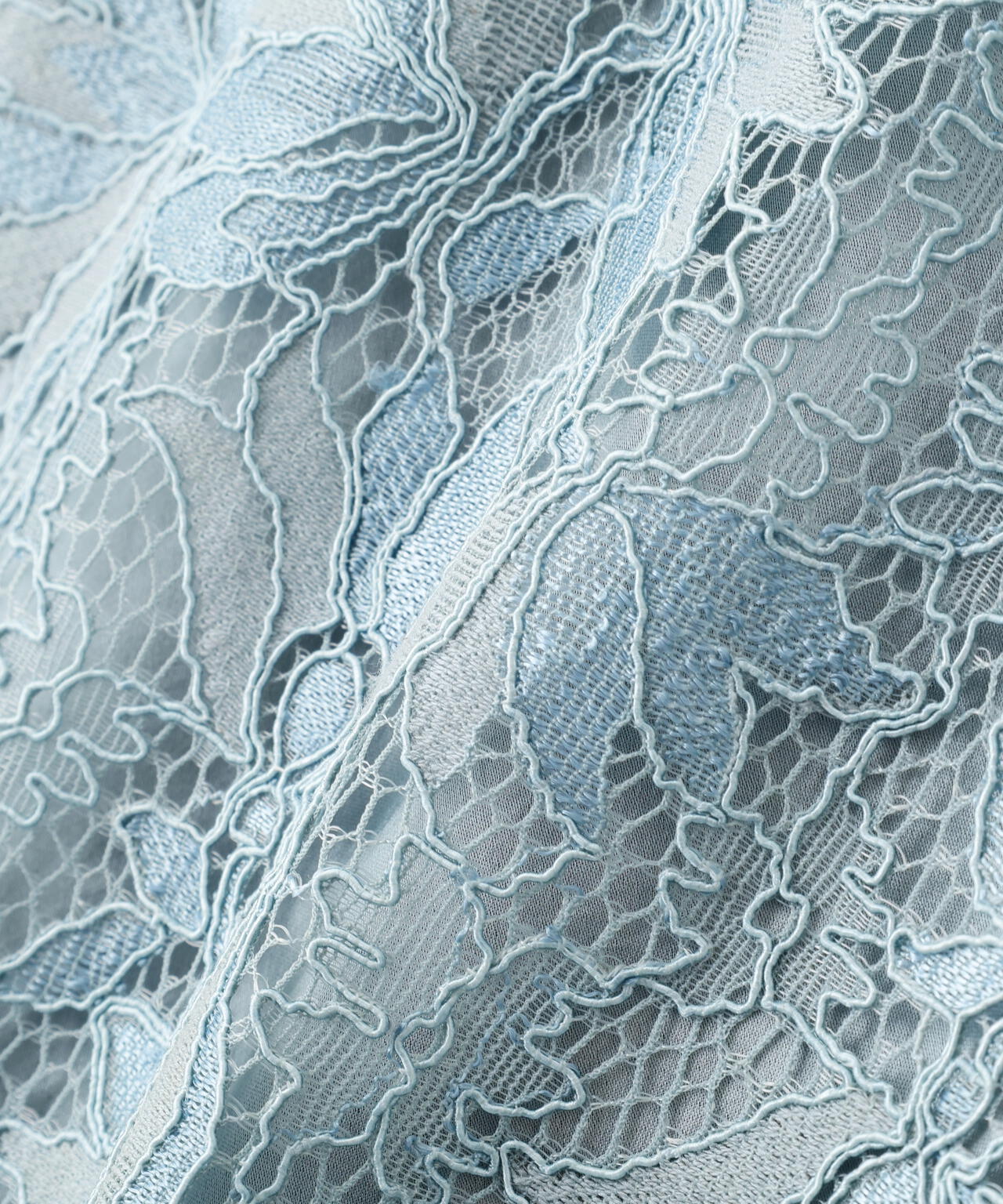 リーフレースバックリボンブラウス