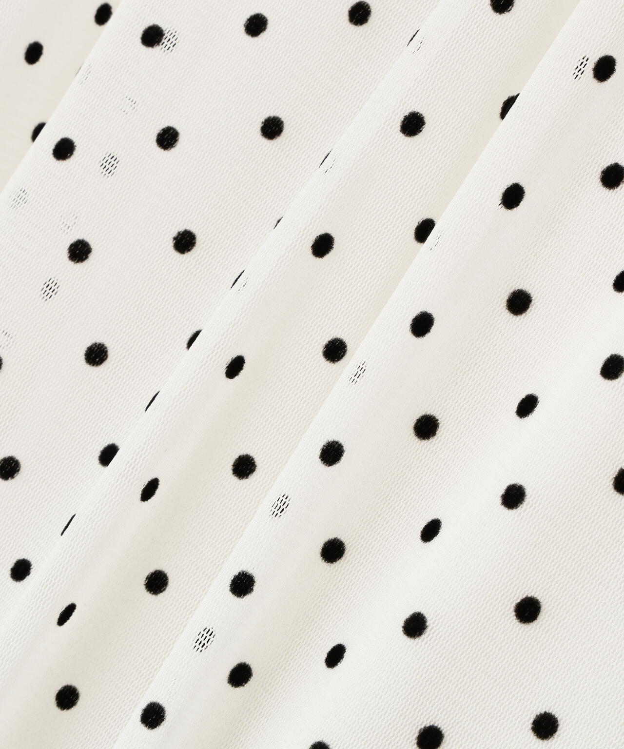 ドットフロッキーブラウス