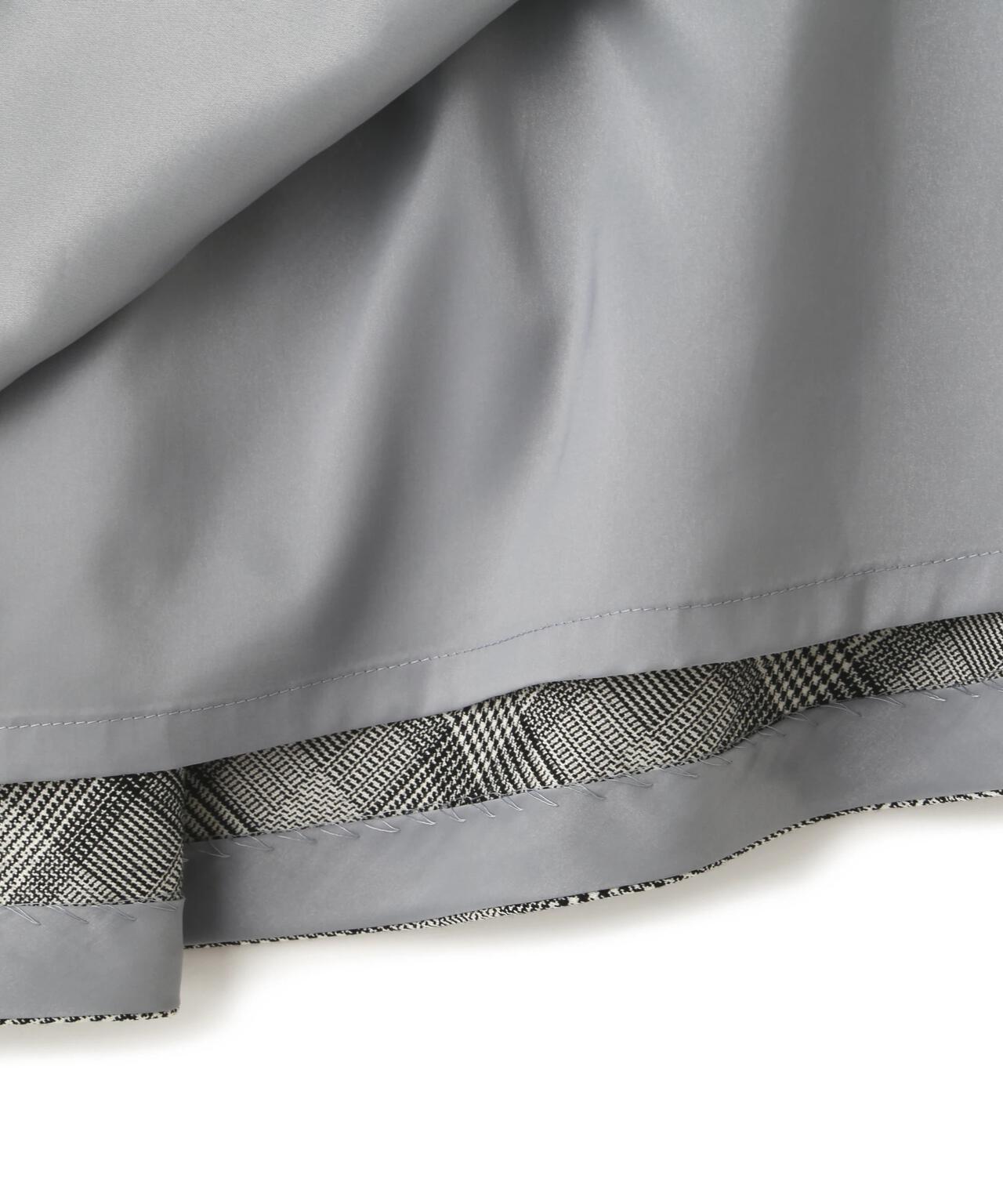 グレンチェックアシンメトリーラッフルスカート