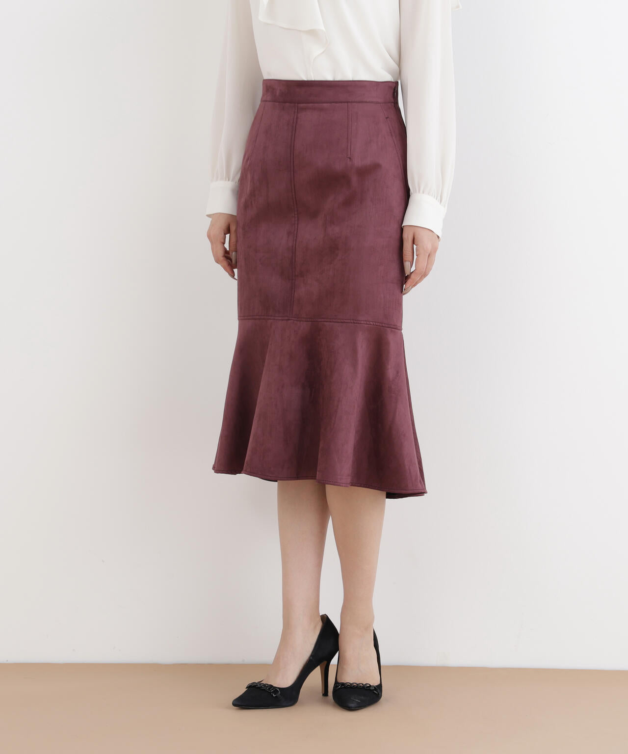 スエードマーメイドスカート