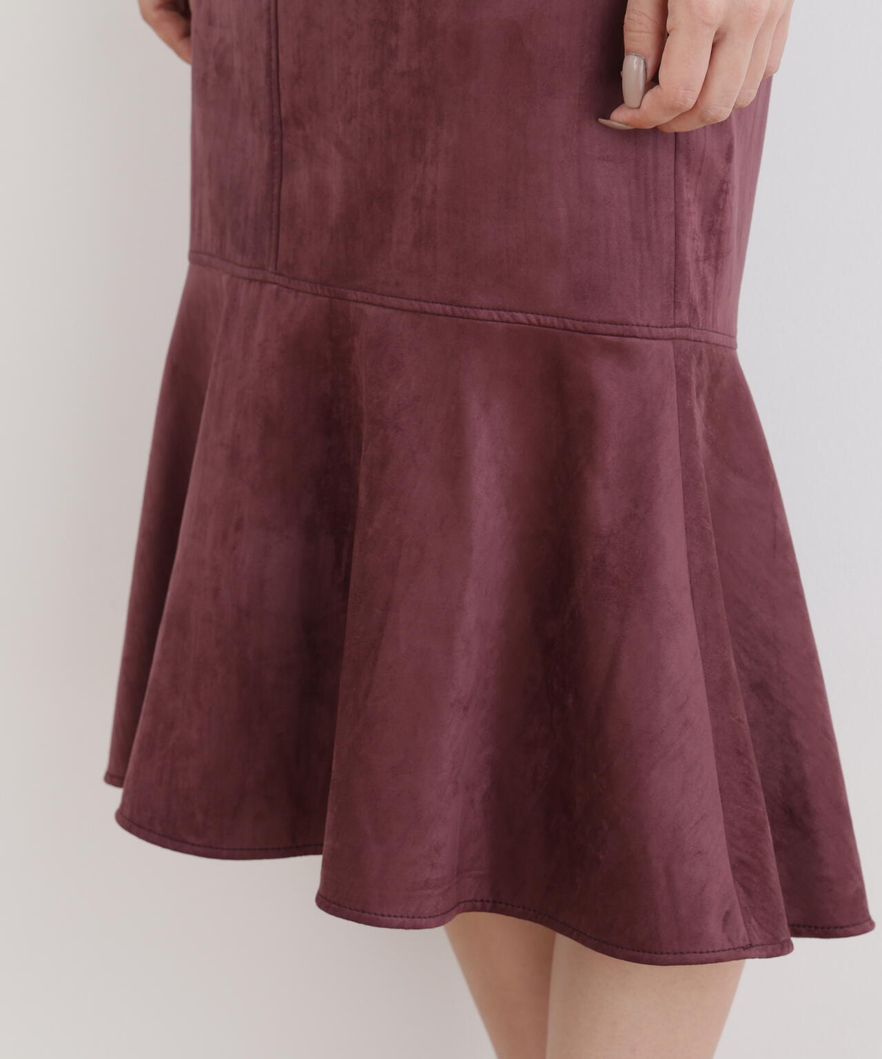 スエードマーメイドスカート