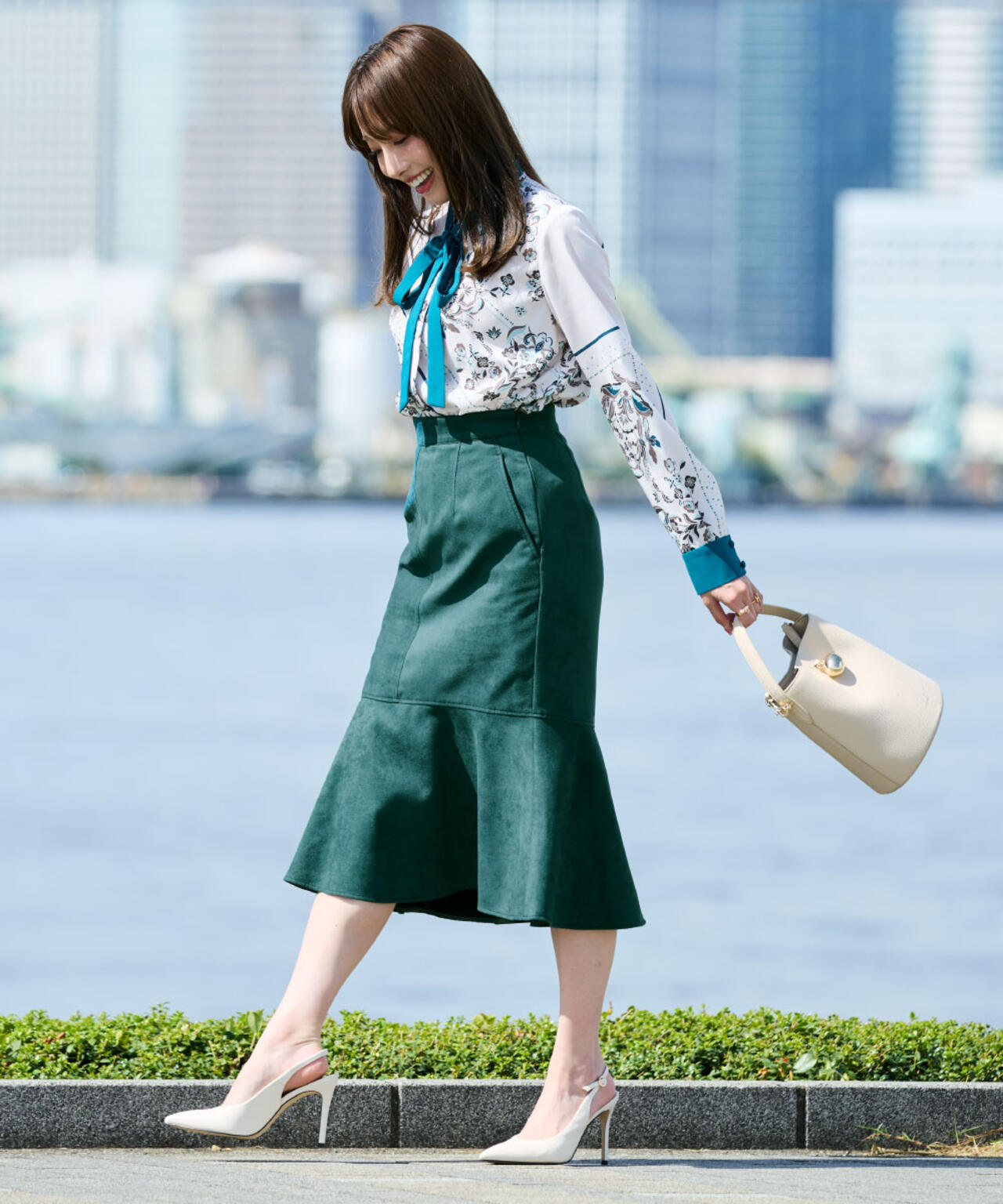 スエードマーメイドスカート