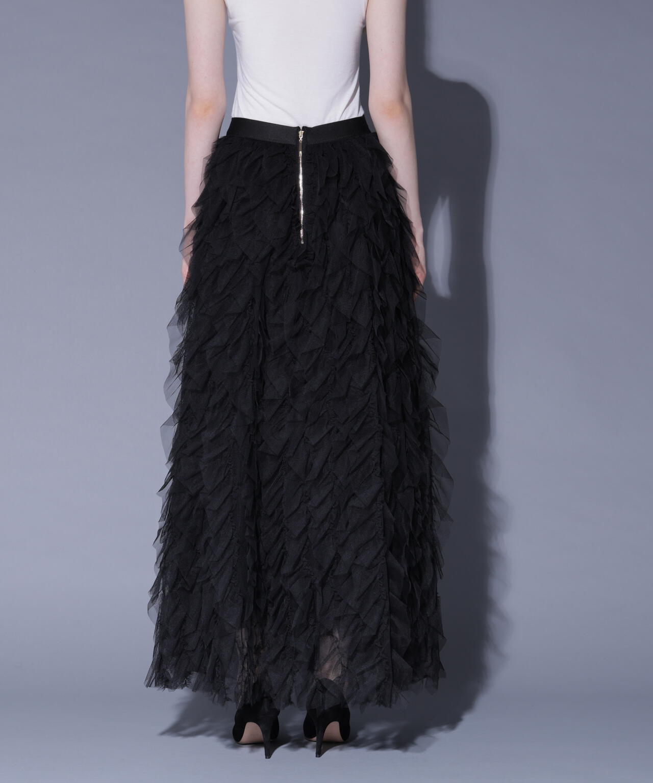 ラッフルティアードスカート_