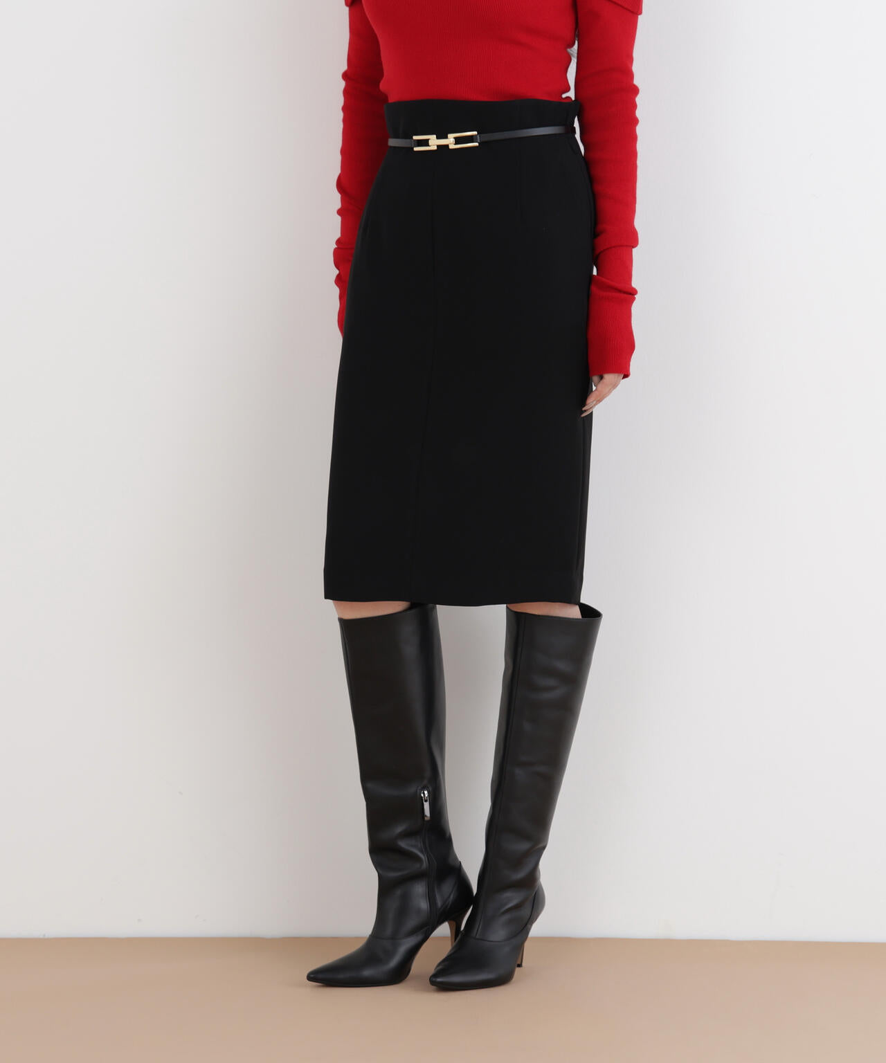 2WAYベルトタイトスカート