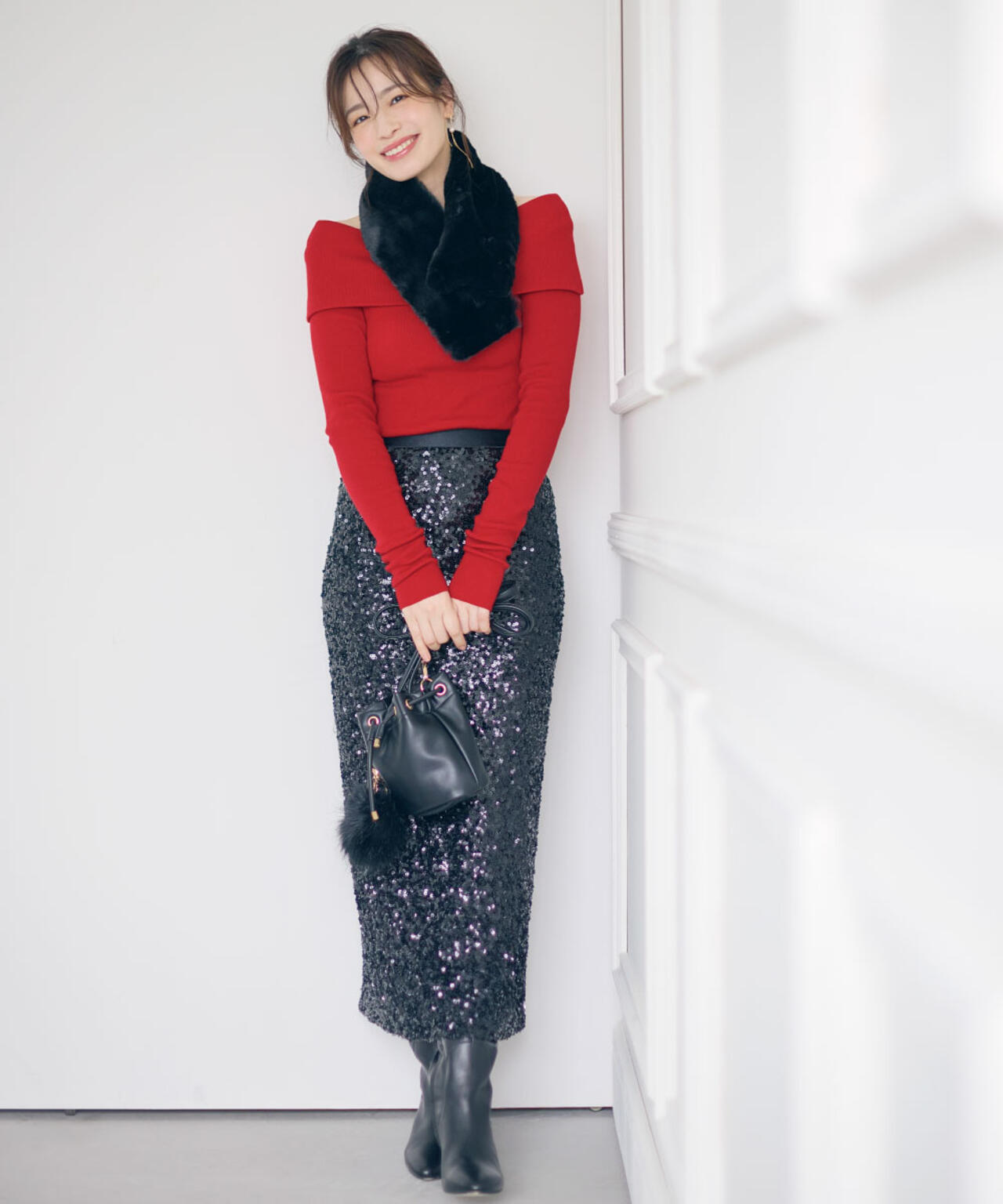 スパンコールスカート