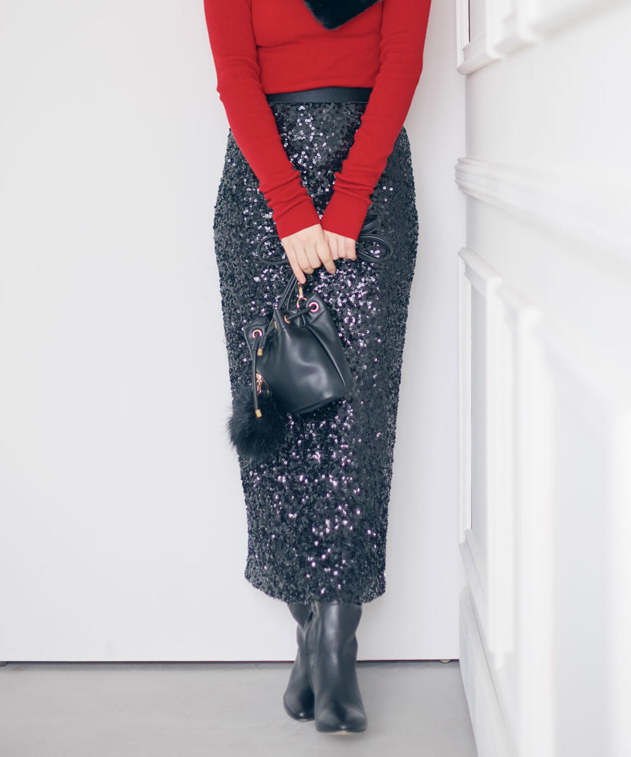 スパンコールスカート