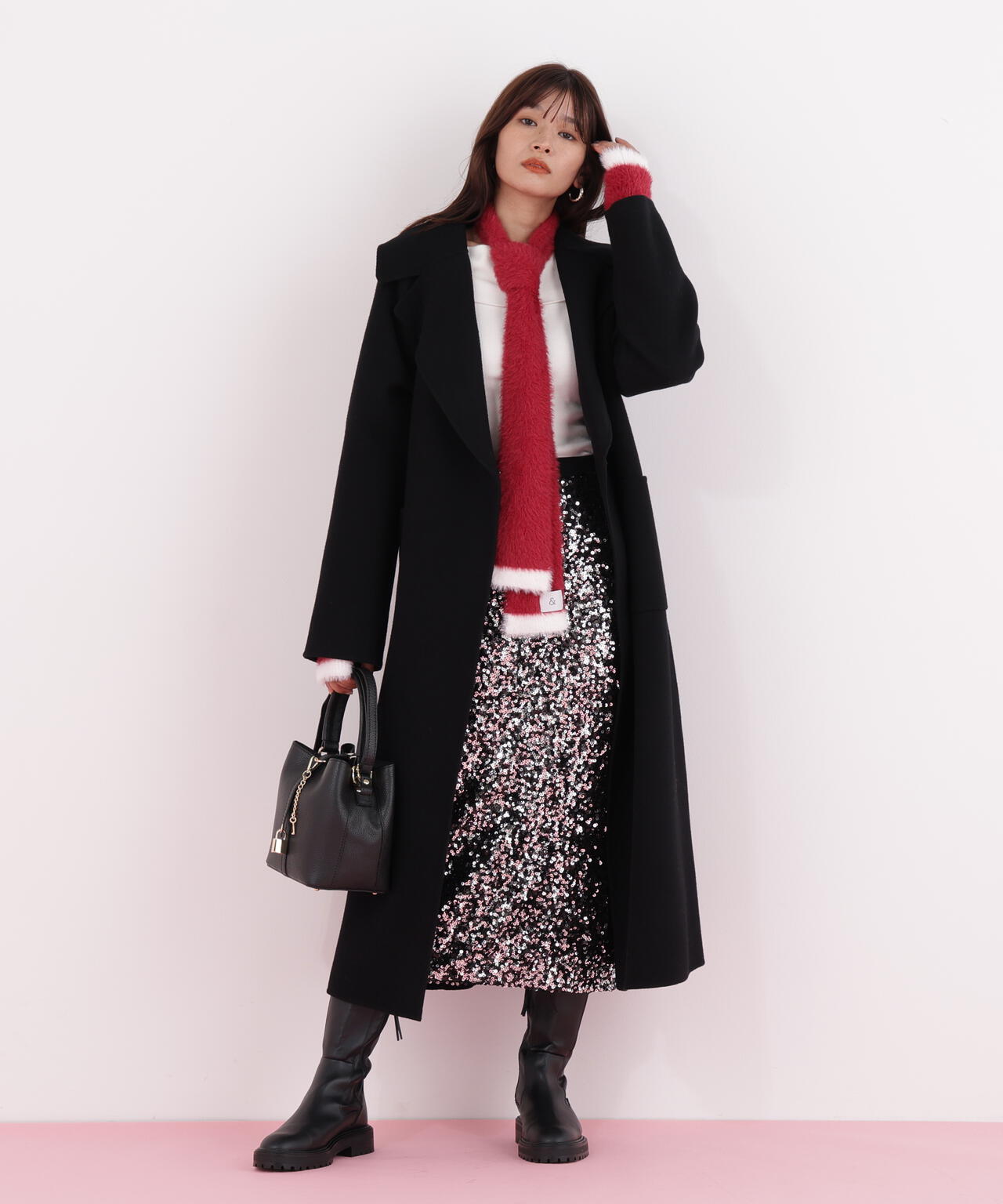 スパンコールスカート