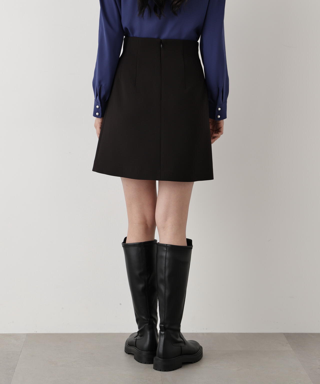 ツイルハイウエストミニスカート