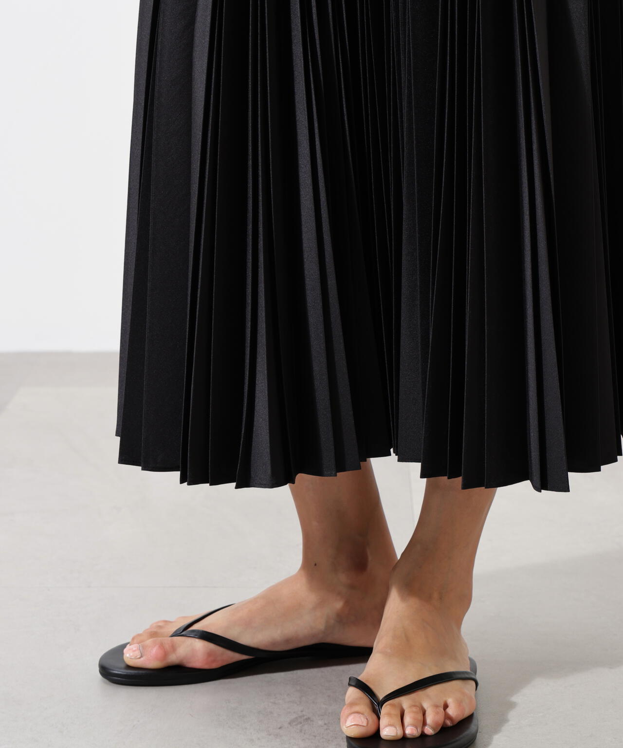 ドライタフタビンテージプリーツスカート