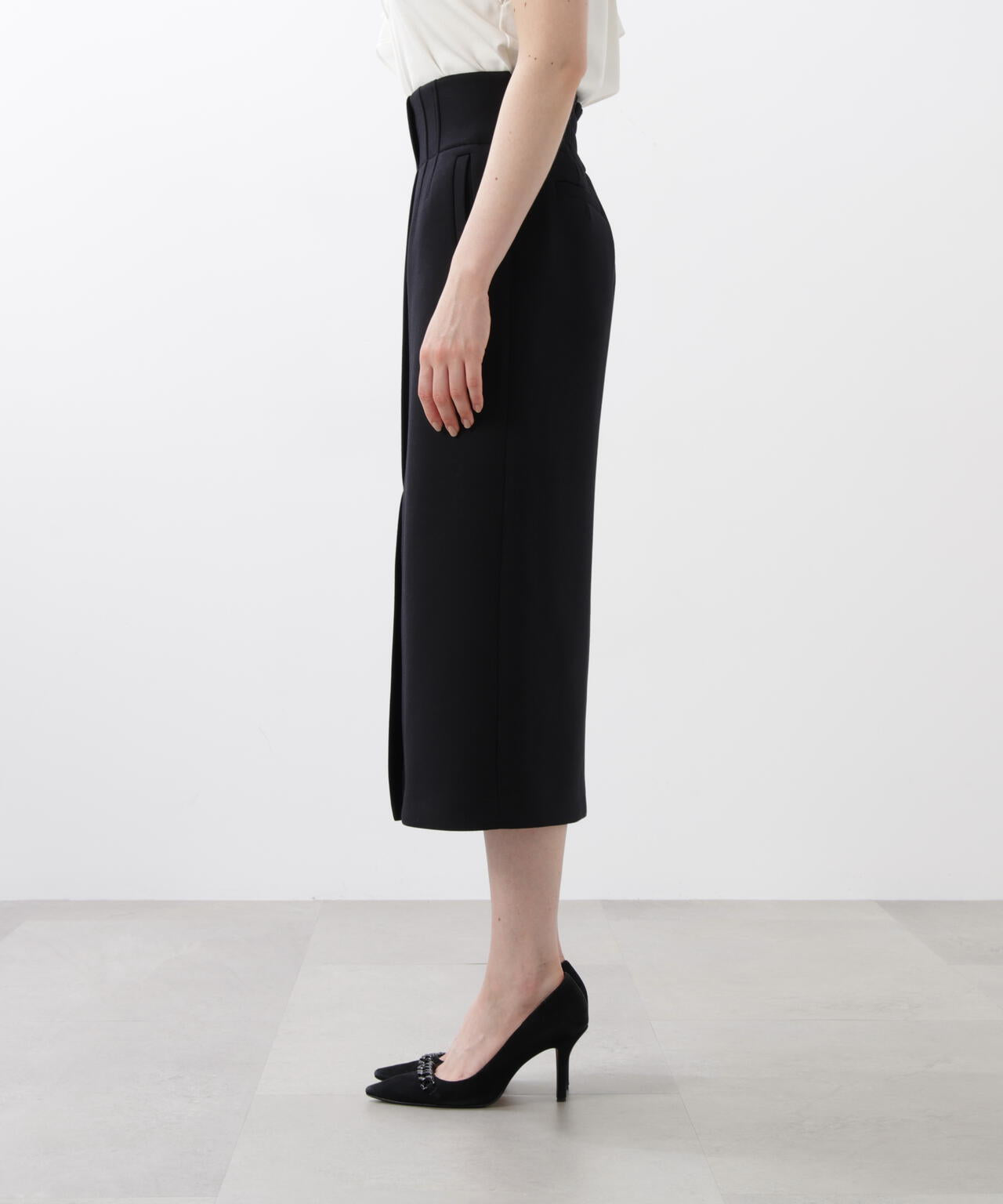 ハイウエストダンボールミディスカート