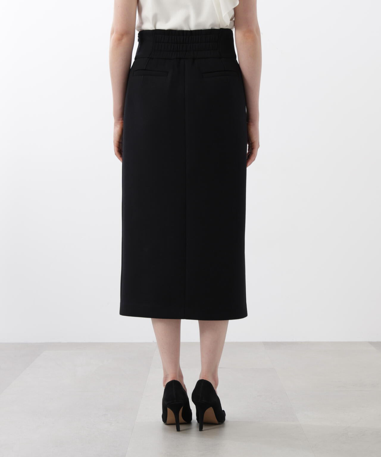 ハイウエストダンボールミディスカート