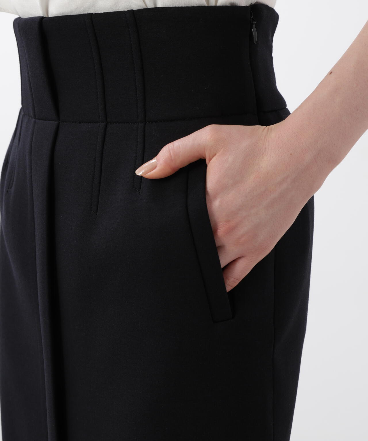 ハイウエストダンボールミディスカート