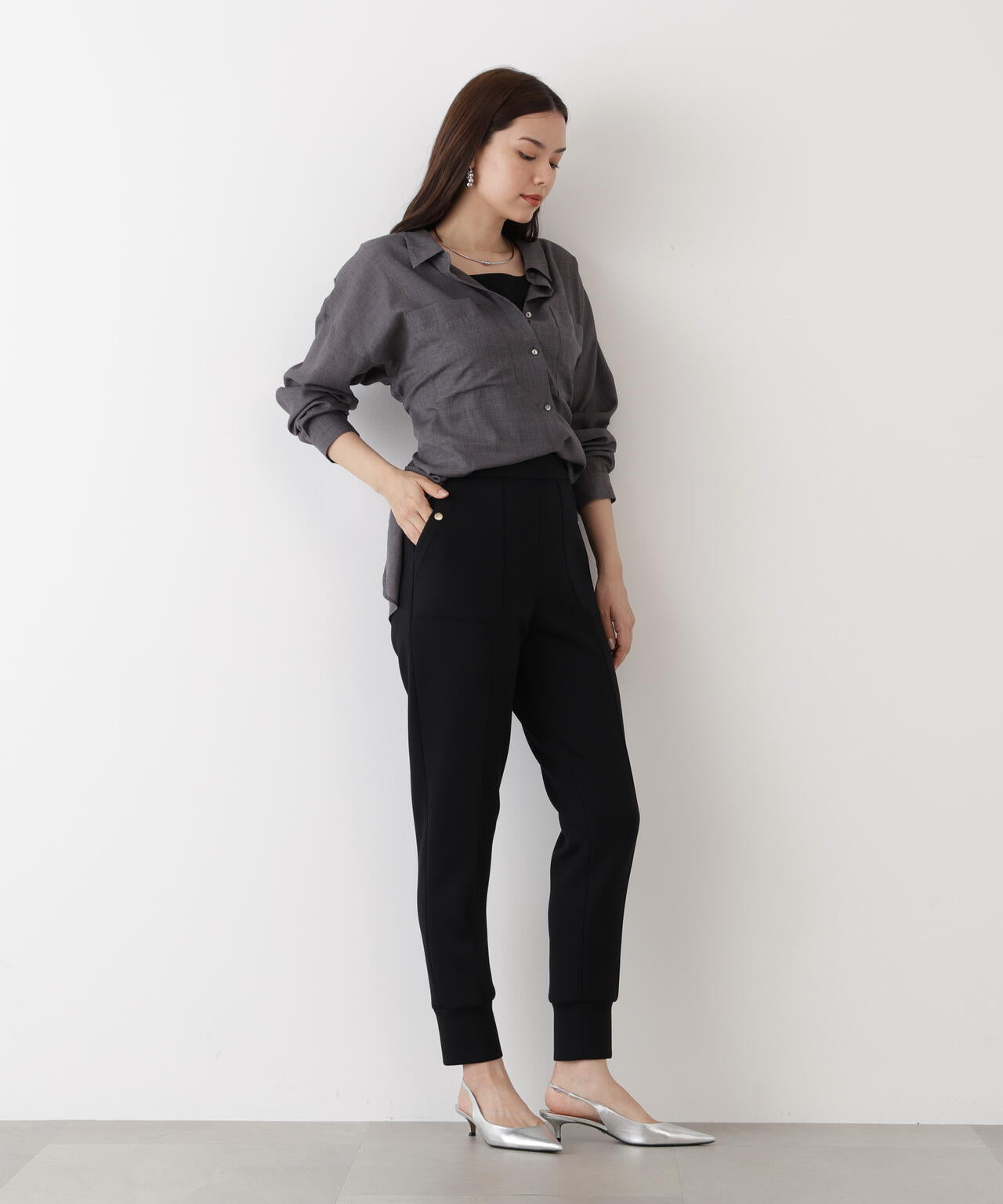 パッチポケットジョガーパンツ