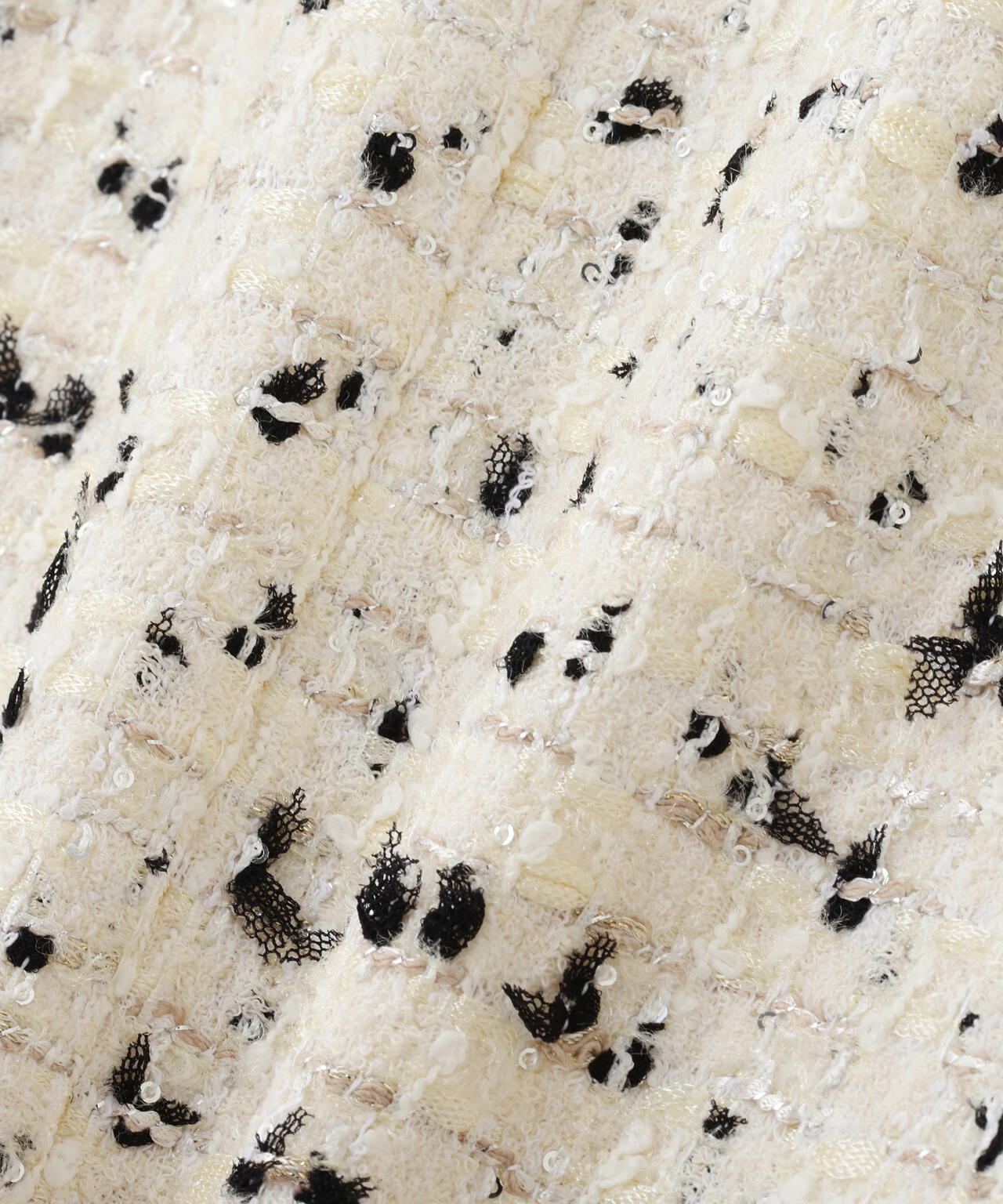 スパンコールツィードショートパンツ_