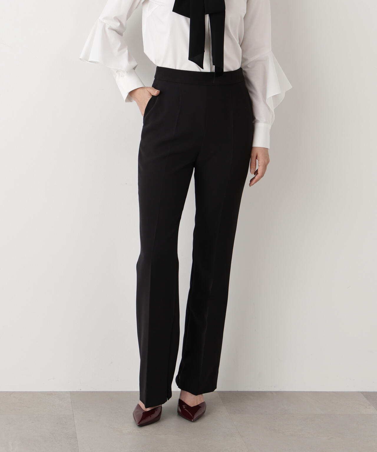 2WAYストレッチフレアパンツ