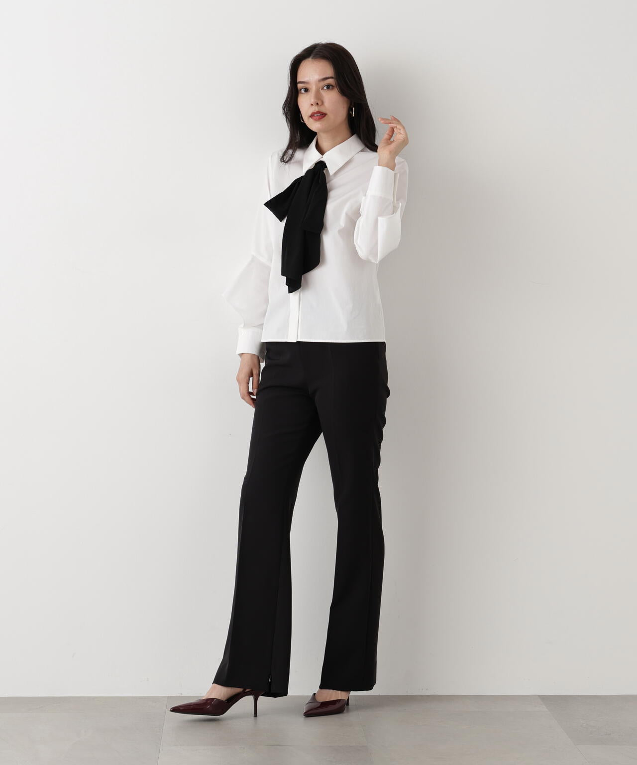 2WAYストレッチフレアパンツ