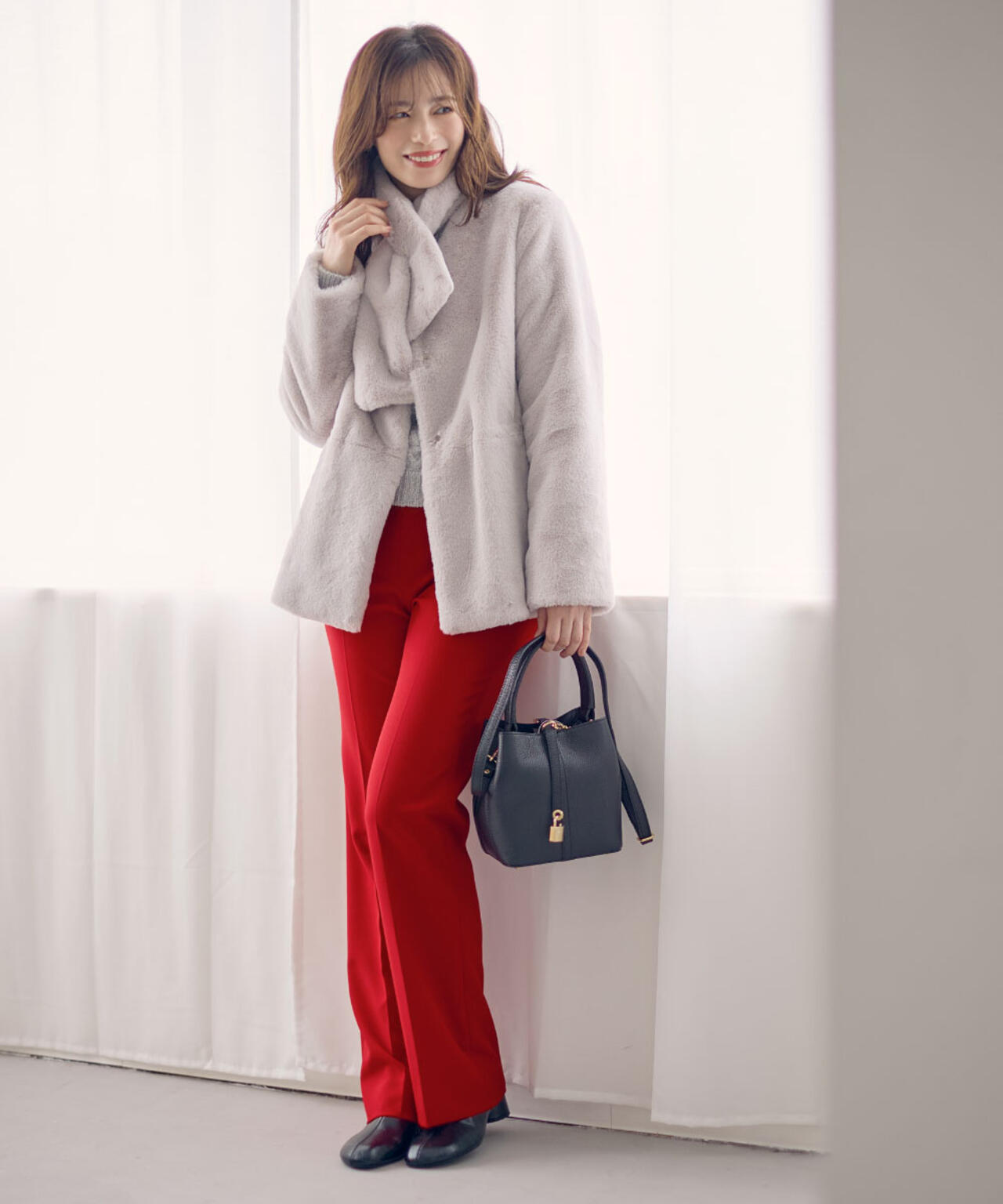 2WAYストレッチフレアパンツ