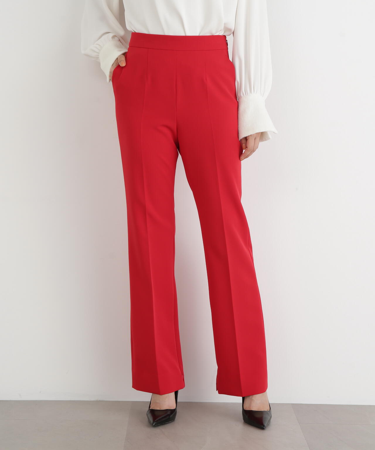 2WAYストレッチフレアパンツ