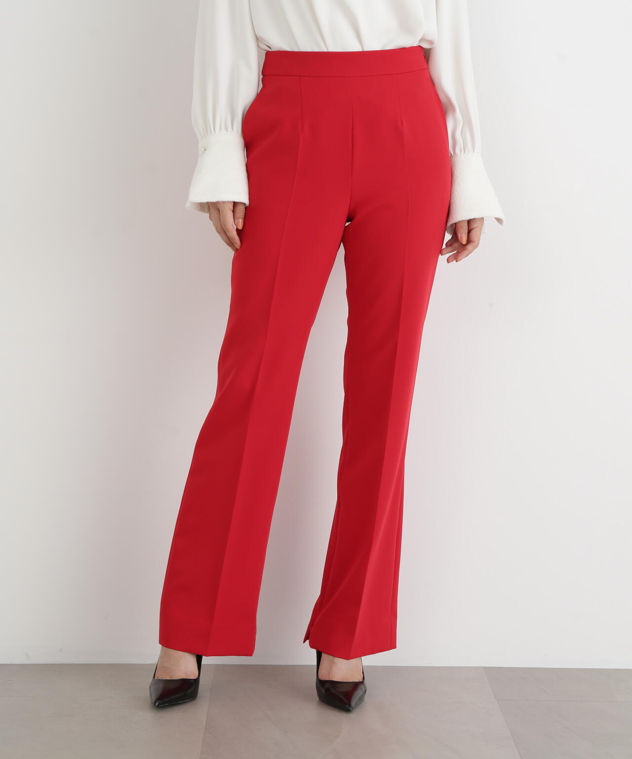 2WAYストレッチフレアパンツ