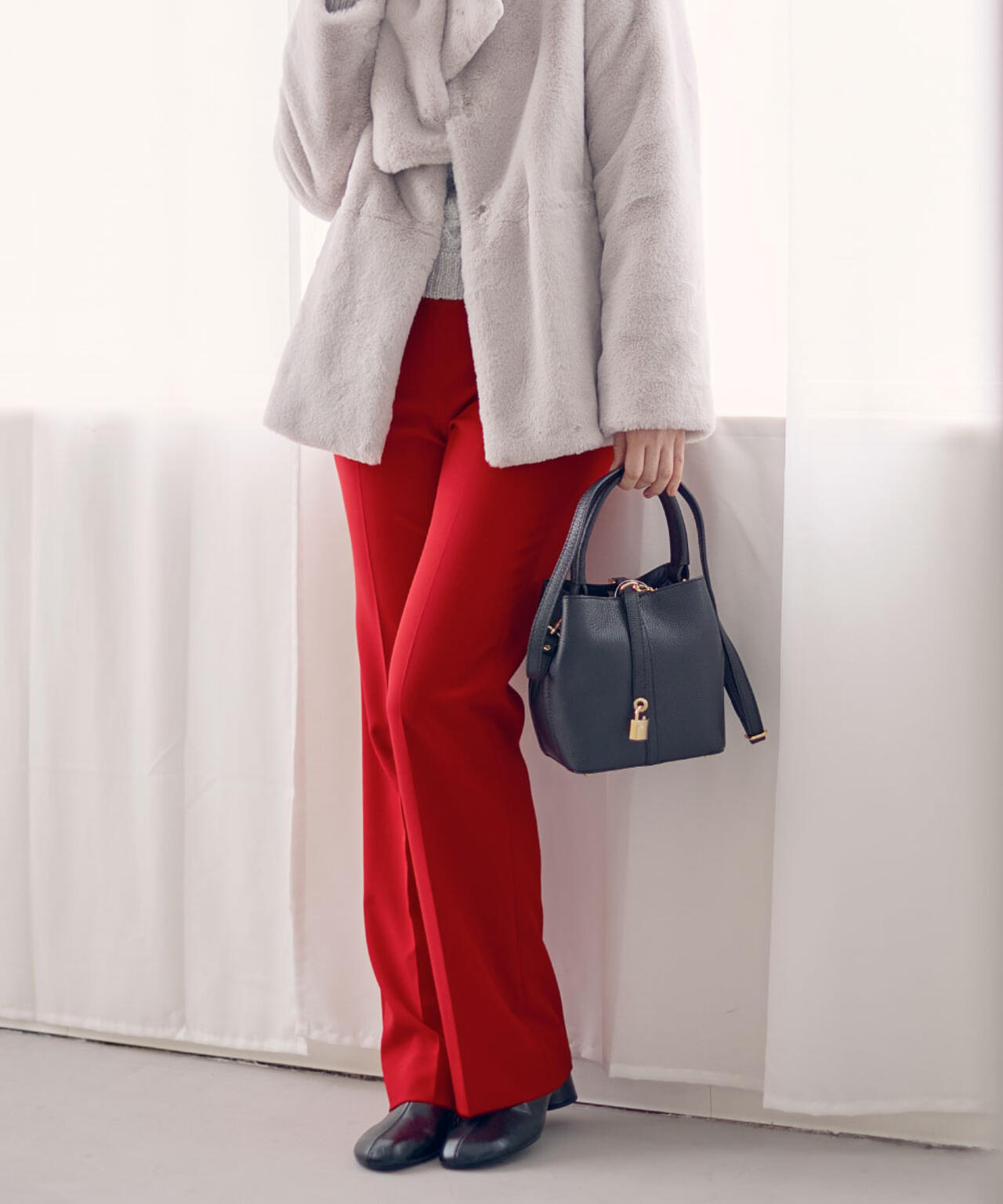 2WAYストレッチフレアパンツ