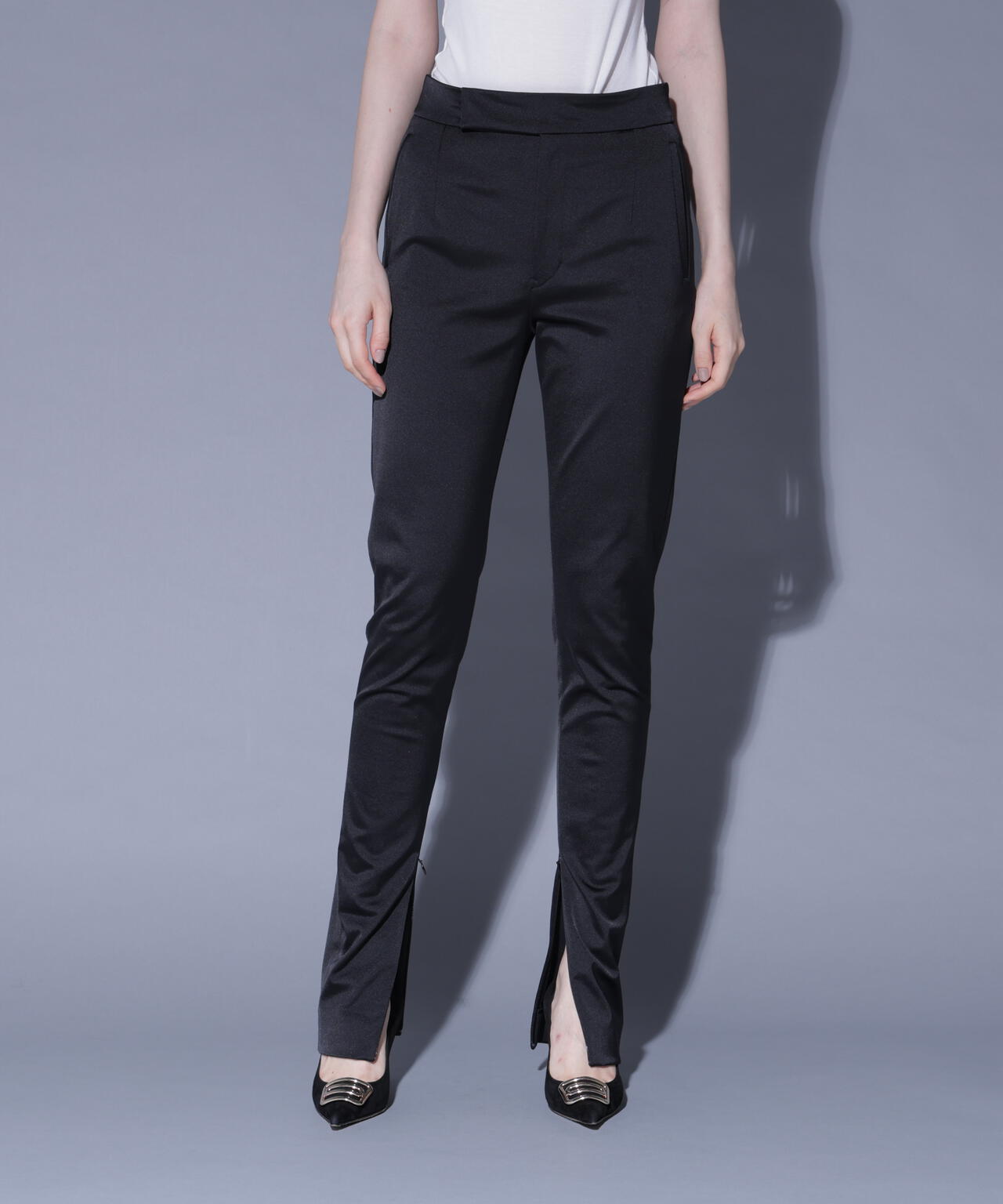 サイドコンシールシガレットパンツ_