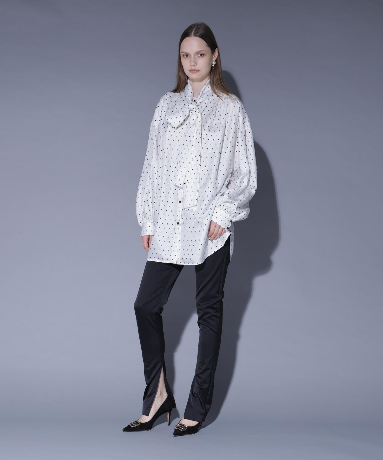 サイドコンシールシガレットパンツ_