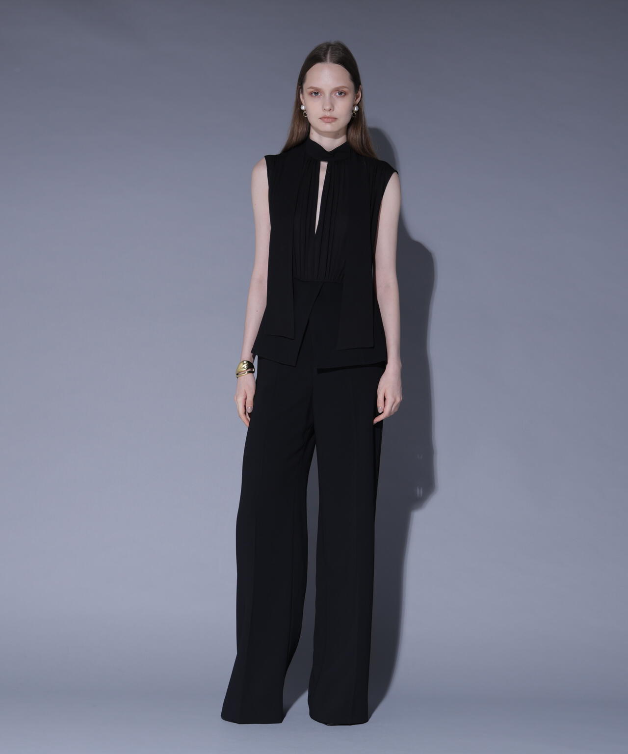 センターシームセミワイドパンツ_