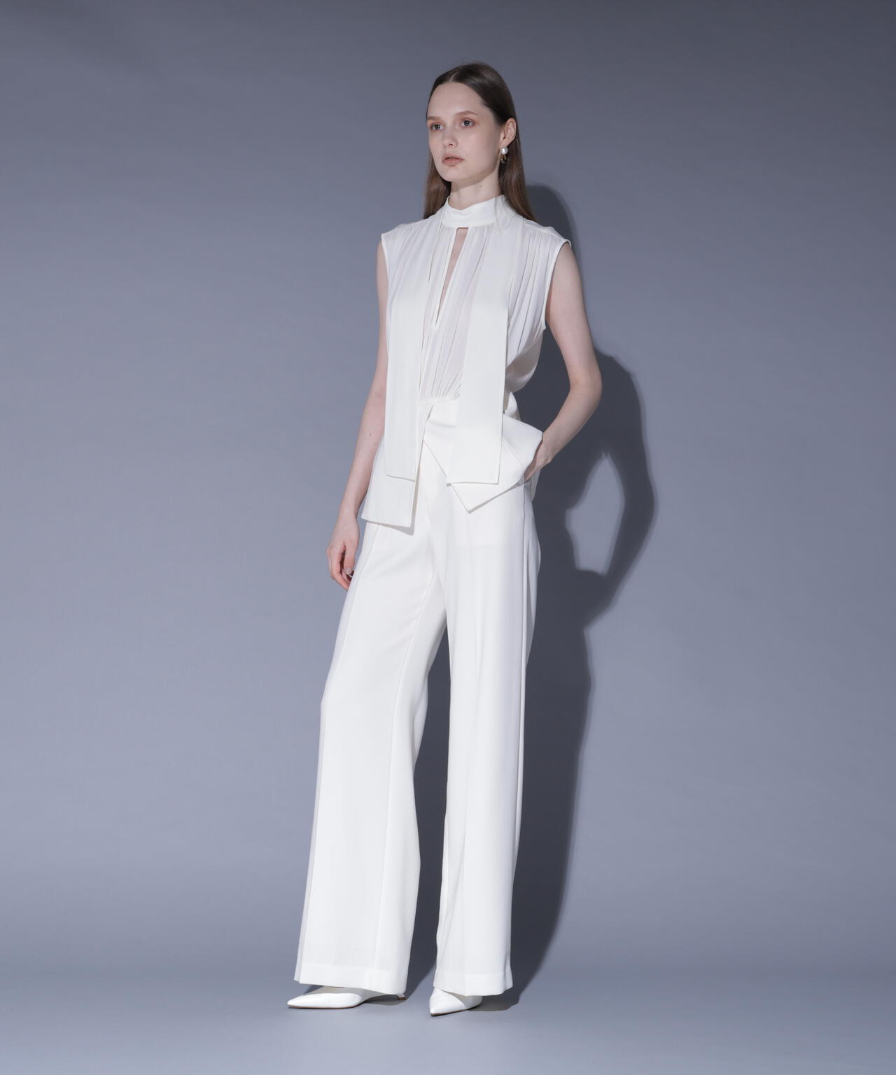 センターシームセミワイドパンツ_