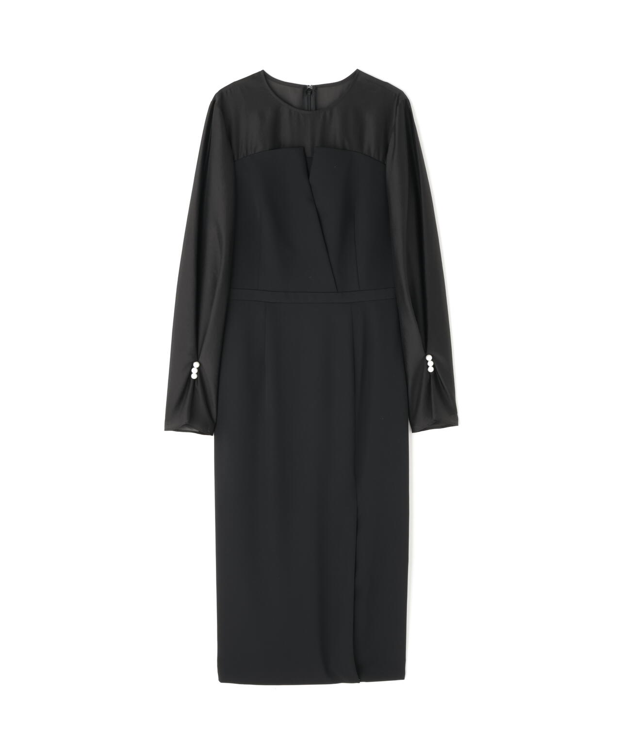 パールスリーブドッキングワンピース