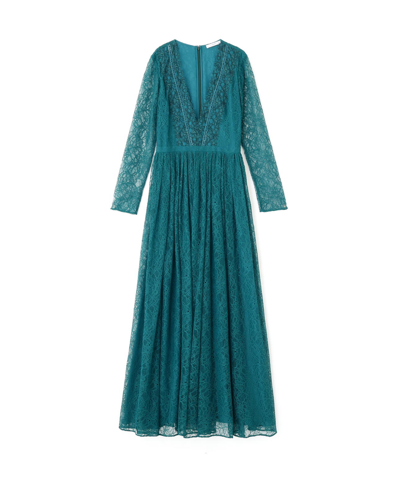 ペプラムベルトレースドレス_