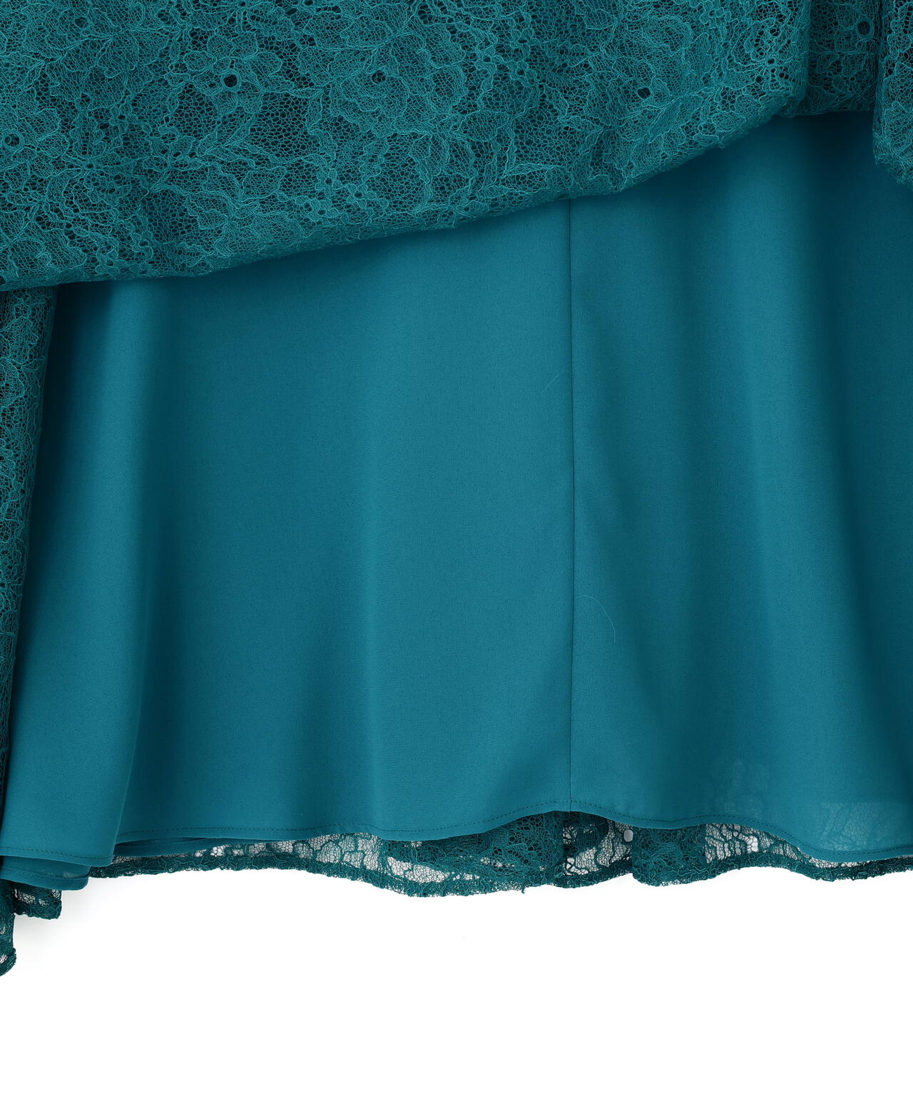 ペプラムベルトレースドレス_