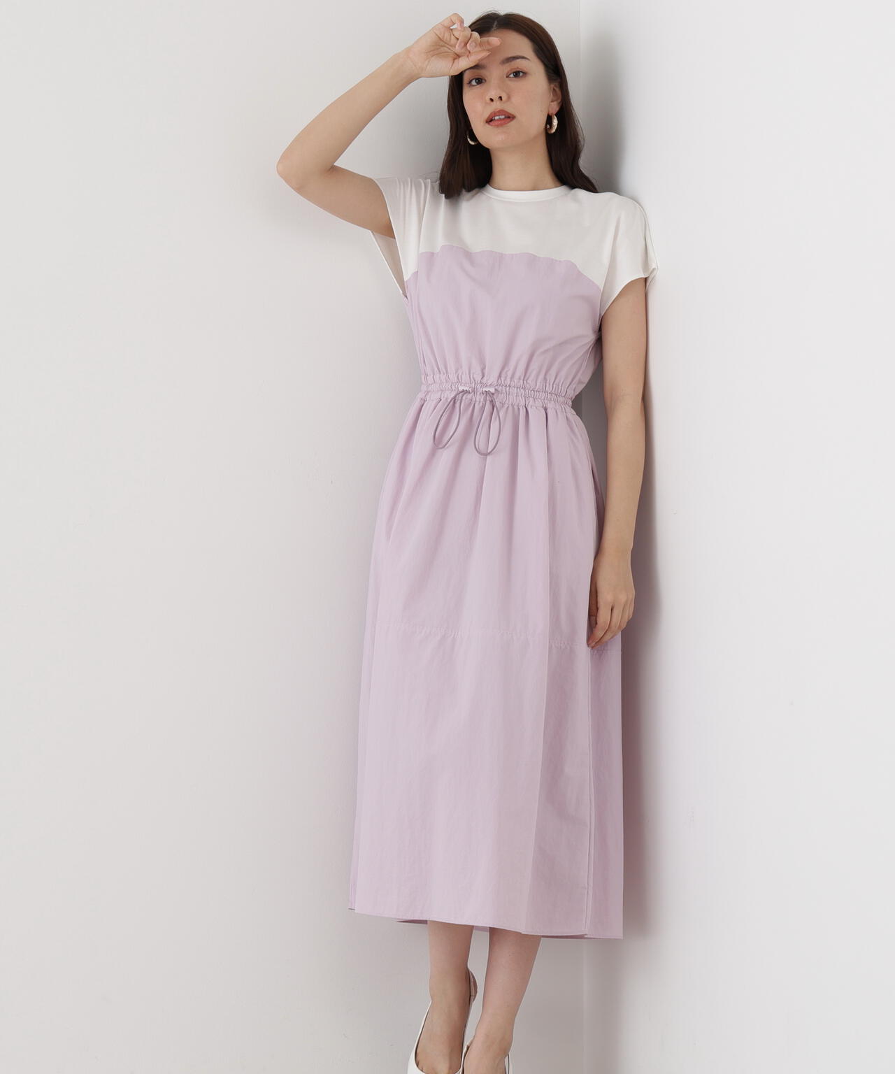 タフタドッキングワンピース