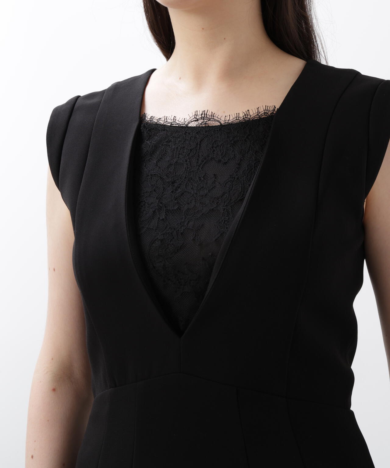 【URBAN PRECIOUS】レースコンビタイトワンピース