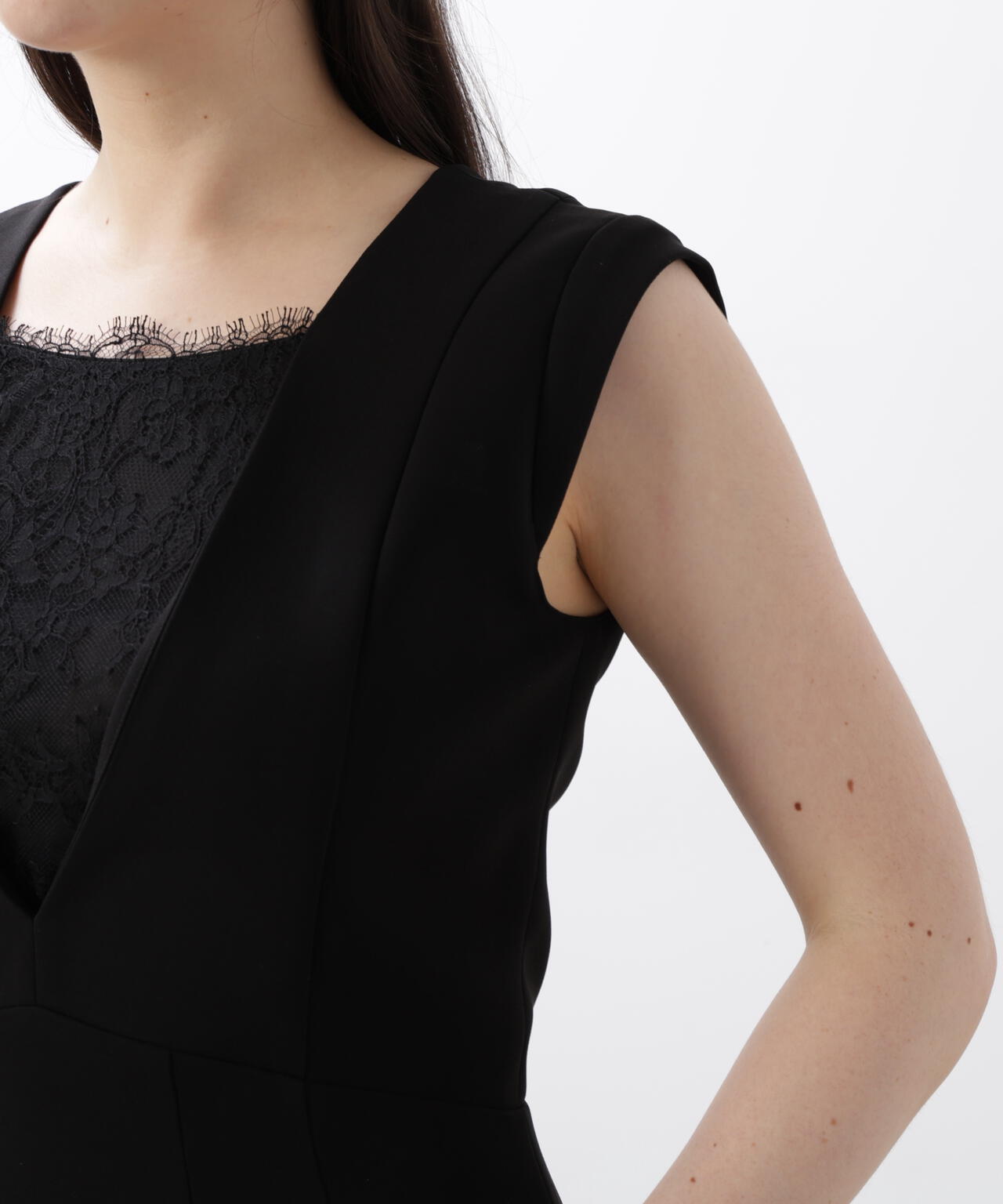 【URBAN PRECIOUS】レースコンビタイトワンピース